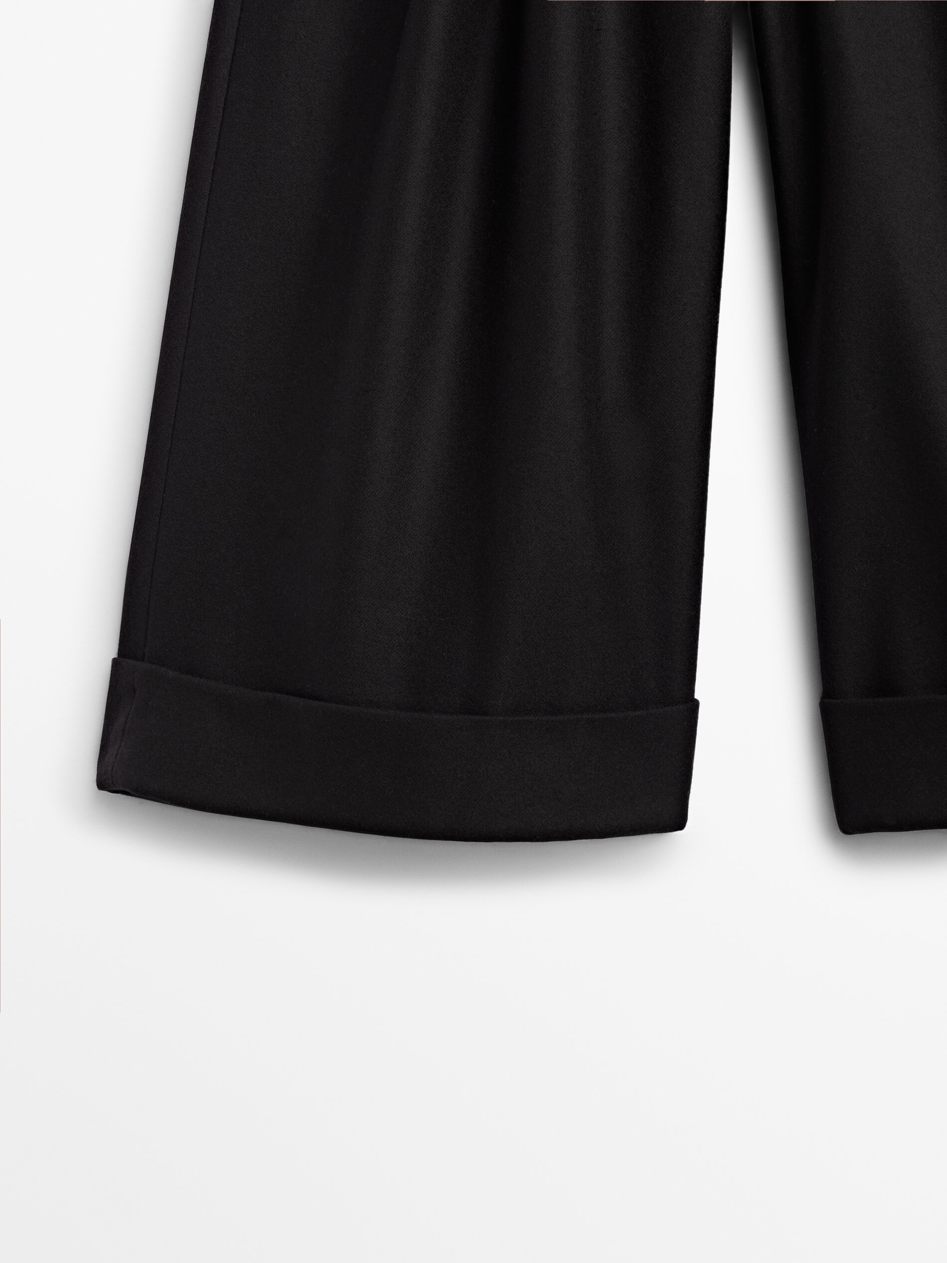 Pantaloni culotte di lana con cintura - Massimo Dutti Italia