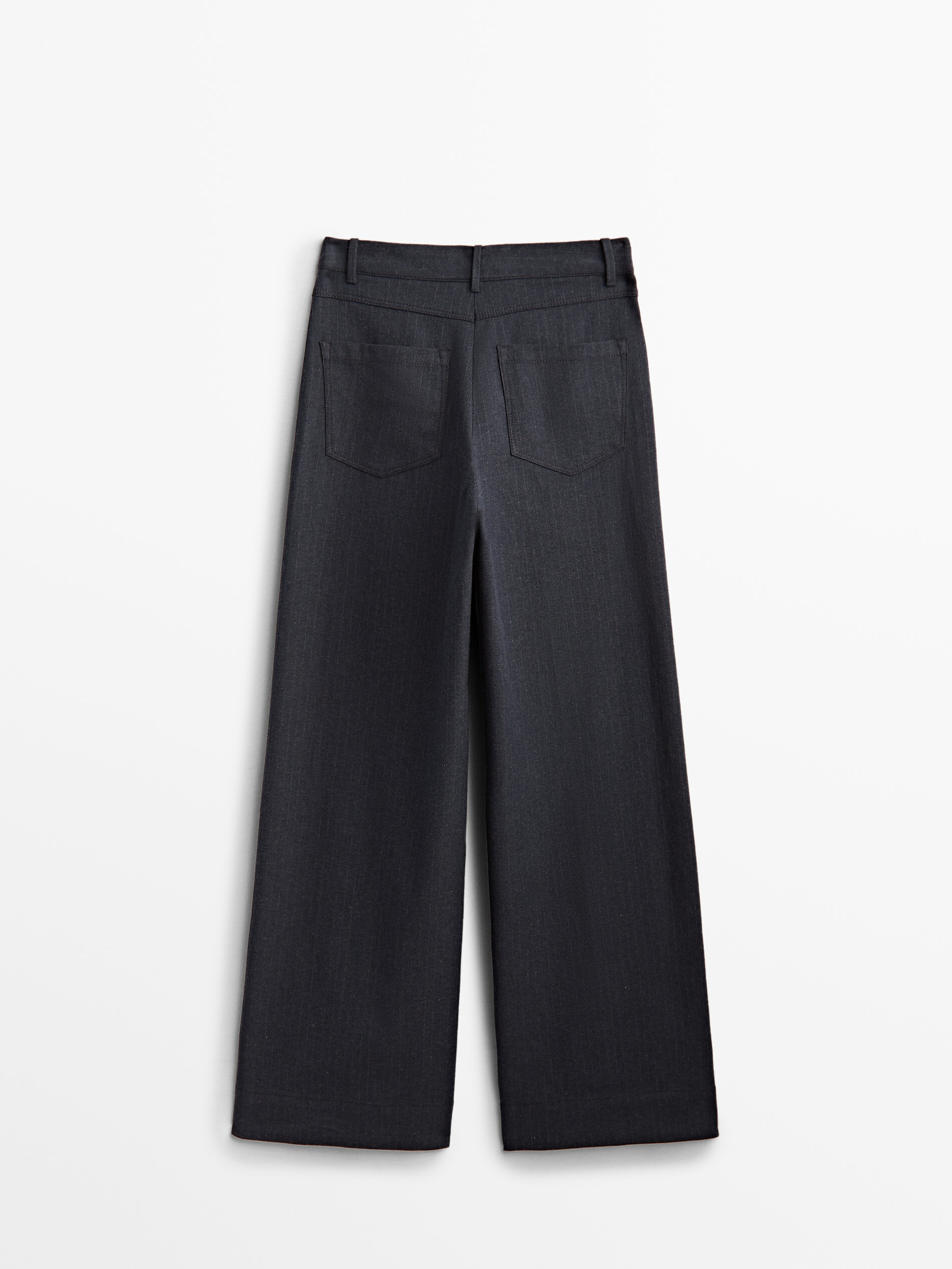 Pantalón raya diplomática algodón - Massimo Dutti España