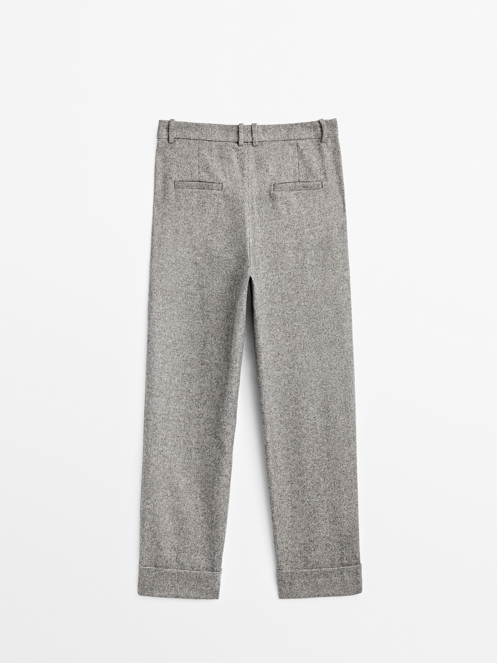 Pantaloni da completo pied-de-poule di lana - Massimo Dutti Italia