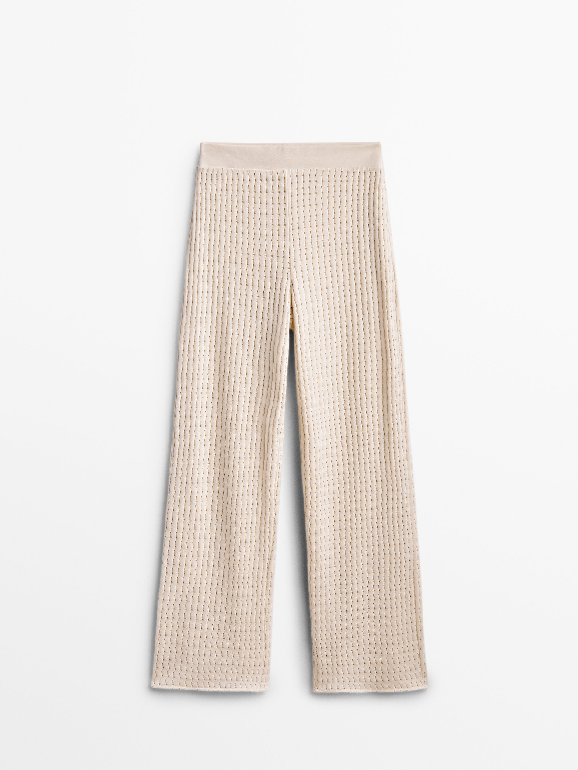 Open knit trousers - Massimo Dutti 