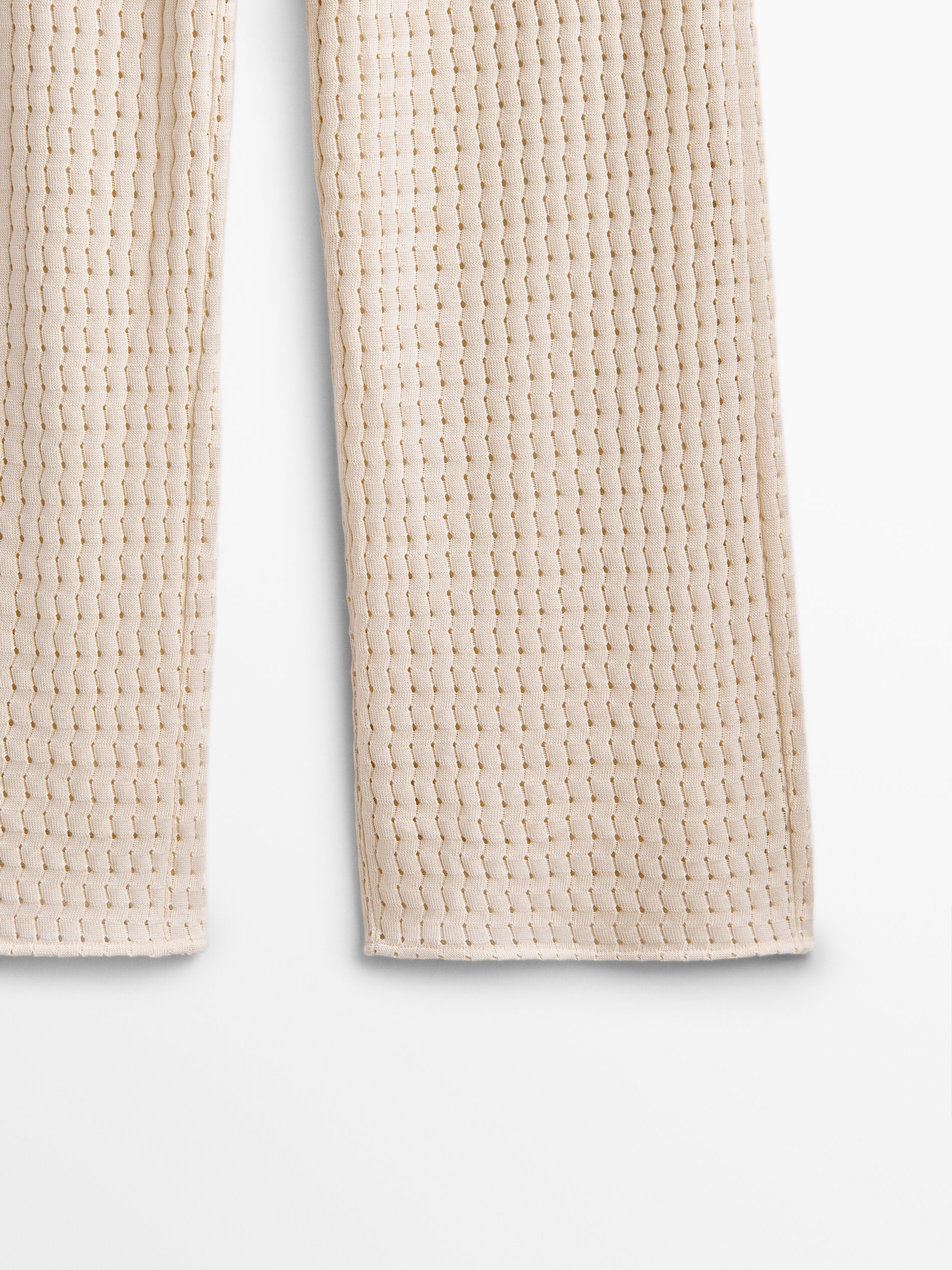 Open knit trousers - Massimo Dutti 