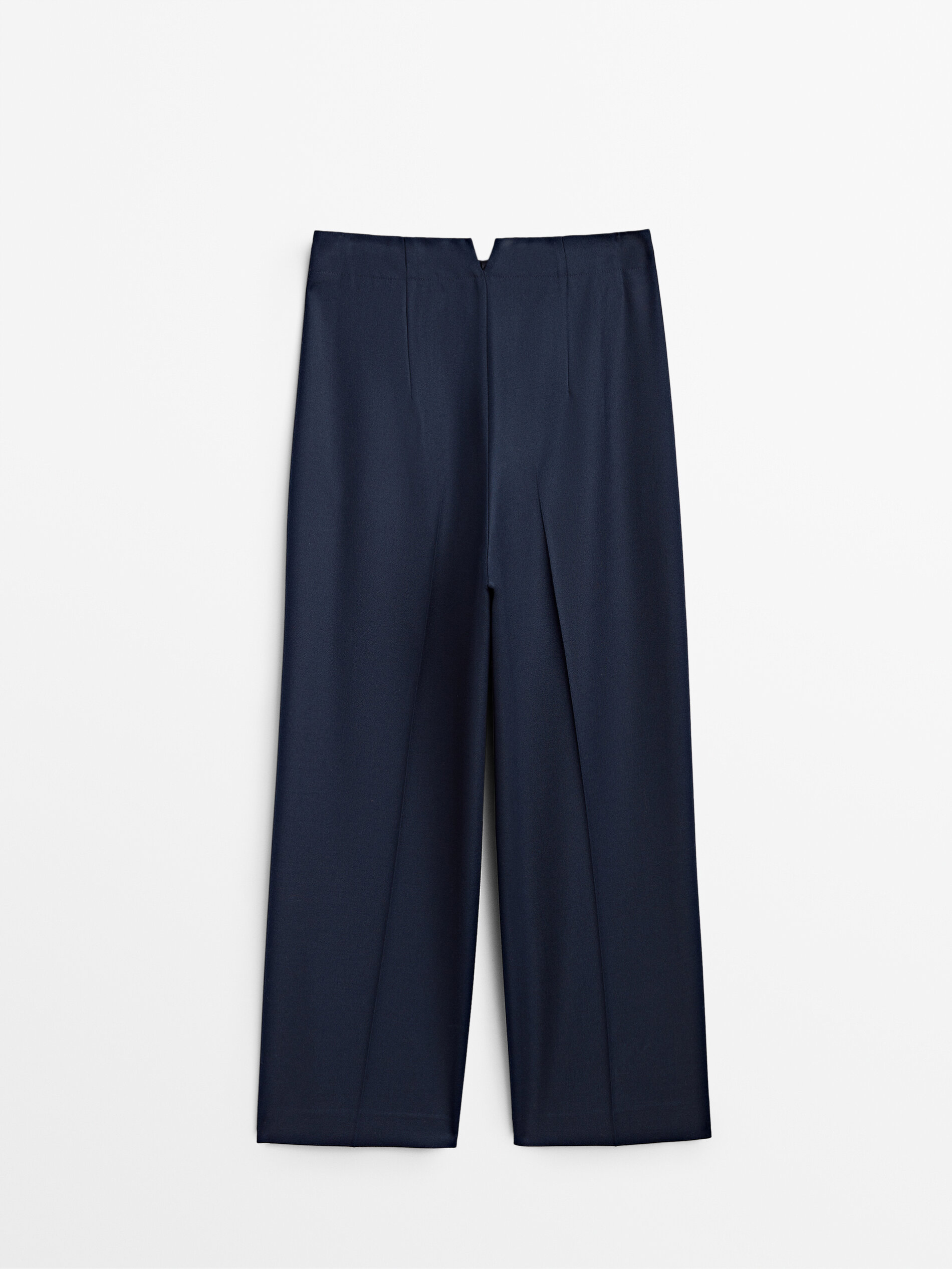 Pantalón traje pinzas lana - Massimo Dutti España