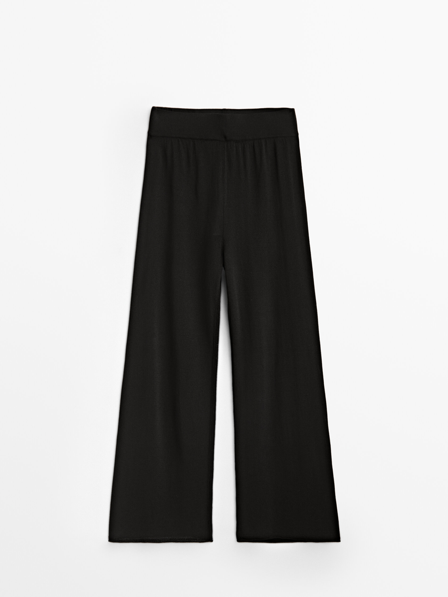 Pantalón de punto cropped - Massimo Dutti España
