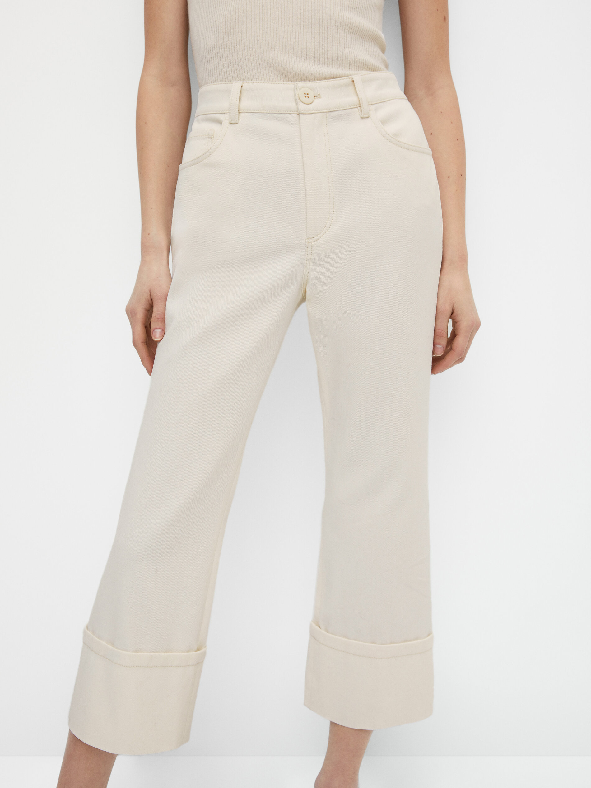 Mid-rise kick flare trousers - Massimo 
