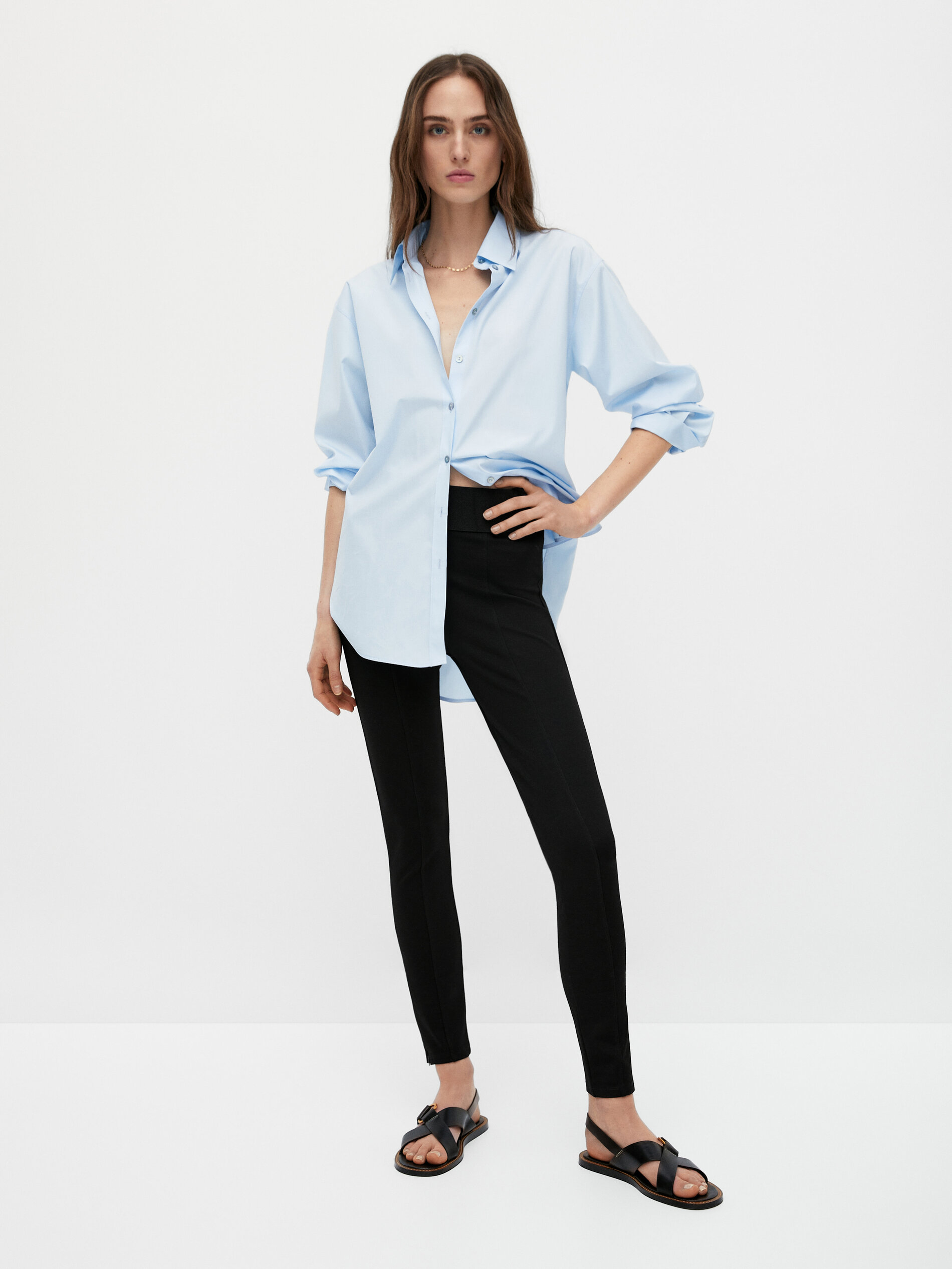 Pantalones casual para mujer - Massimo Dutti España