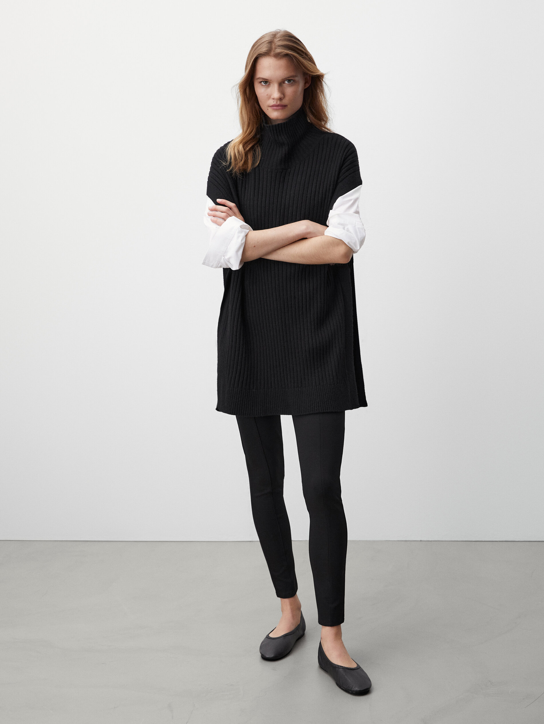Pantalón legging tiro alto - Massimo Dutti España