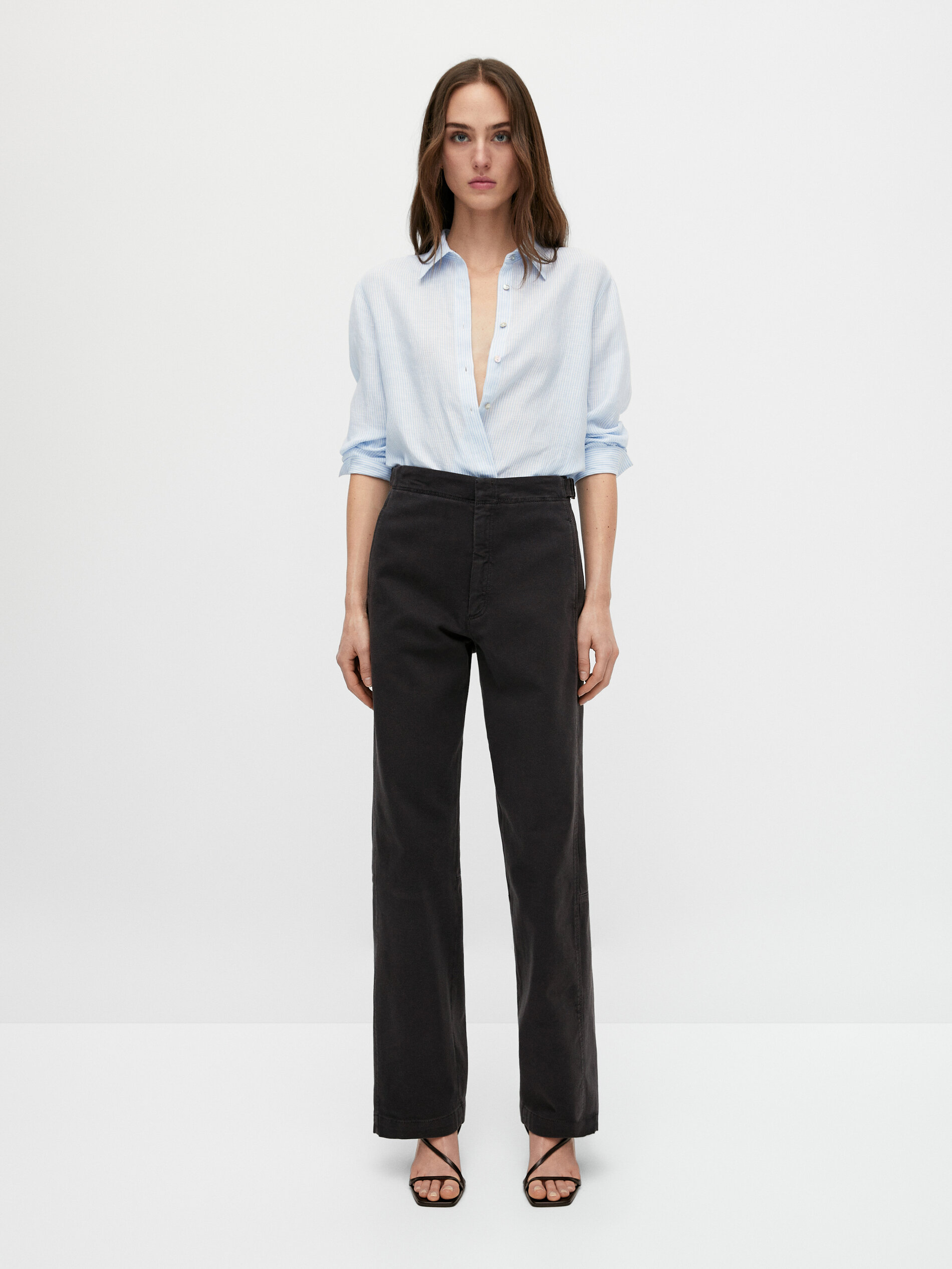 Pantalones casual para mujer - Massimo Dutti España