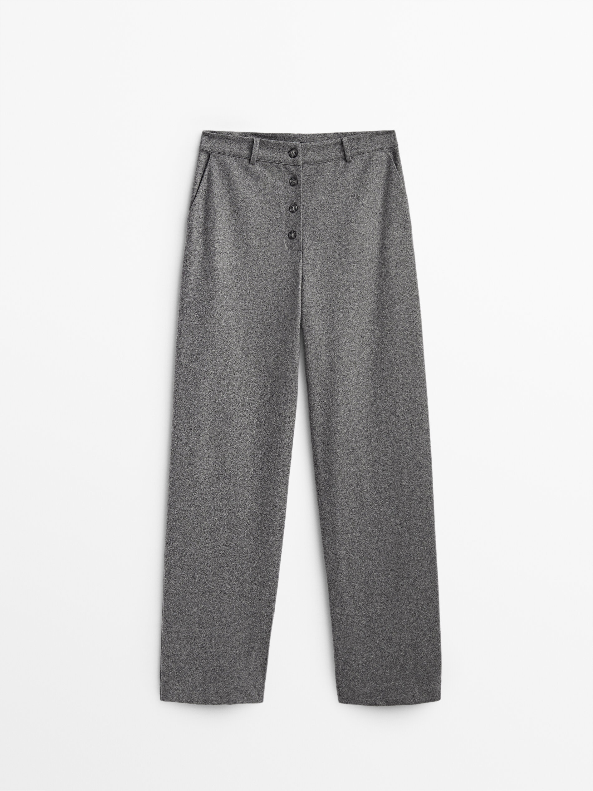 Knit wool trousers - Massimo Dutti Algérie
