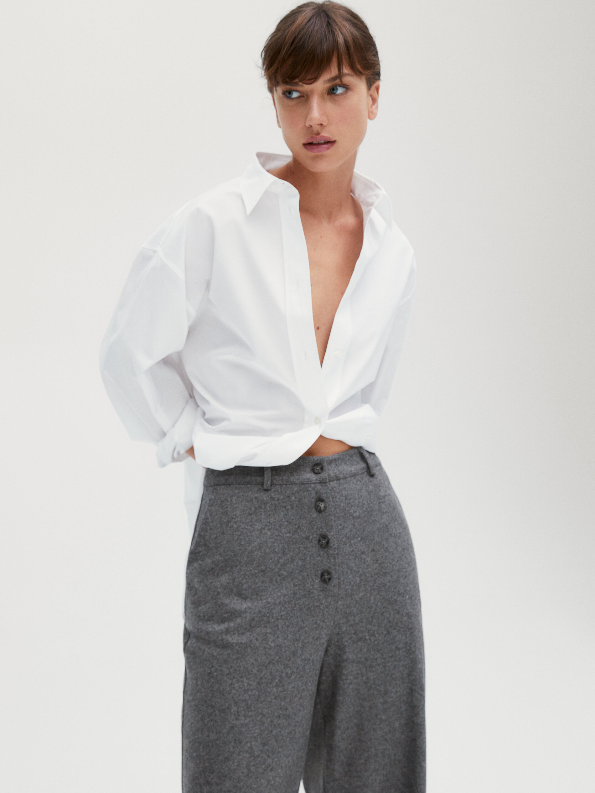 Knit wool trousers - Massimo Dutti Algérie
