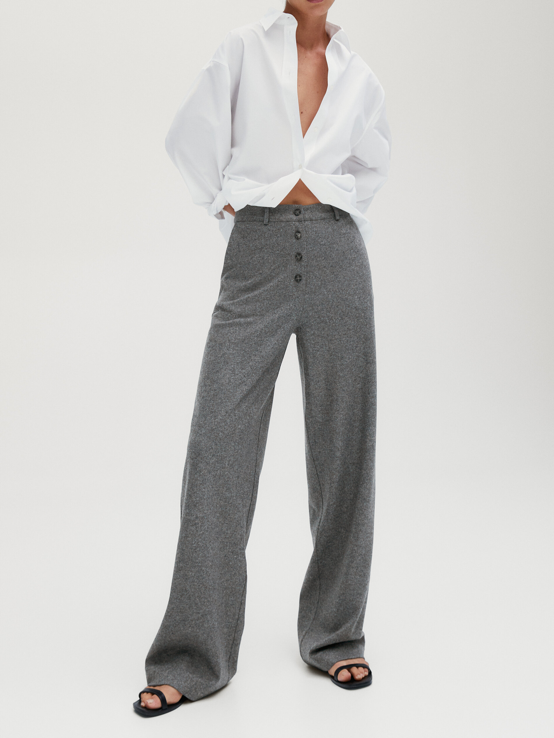 Knit wool trousers - Massimo Dutti Algérie