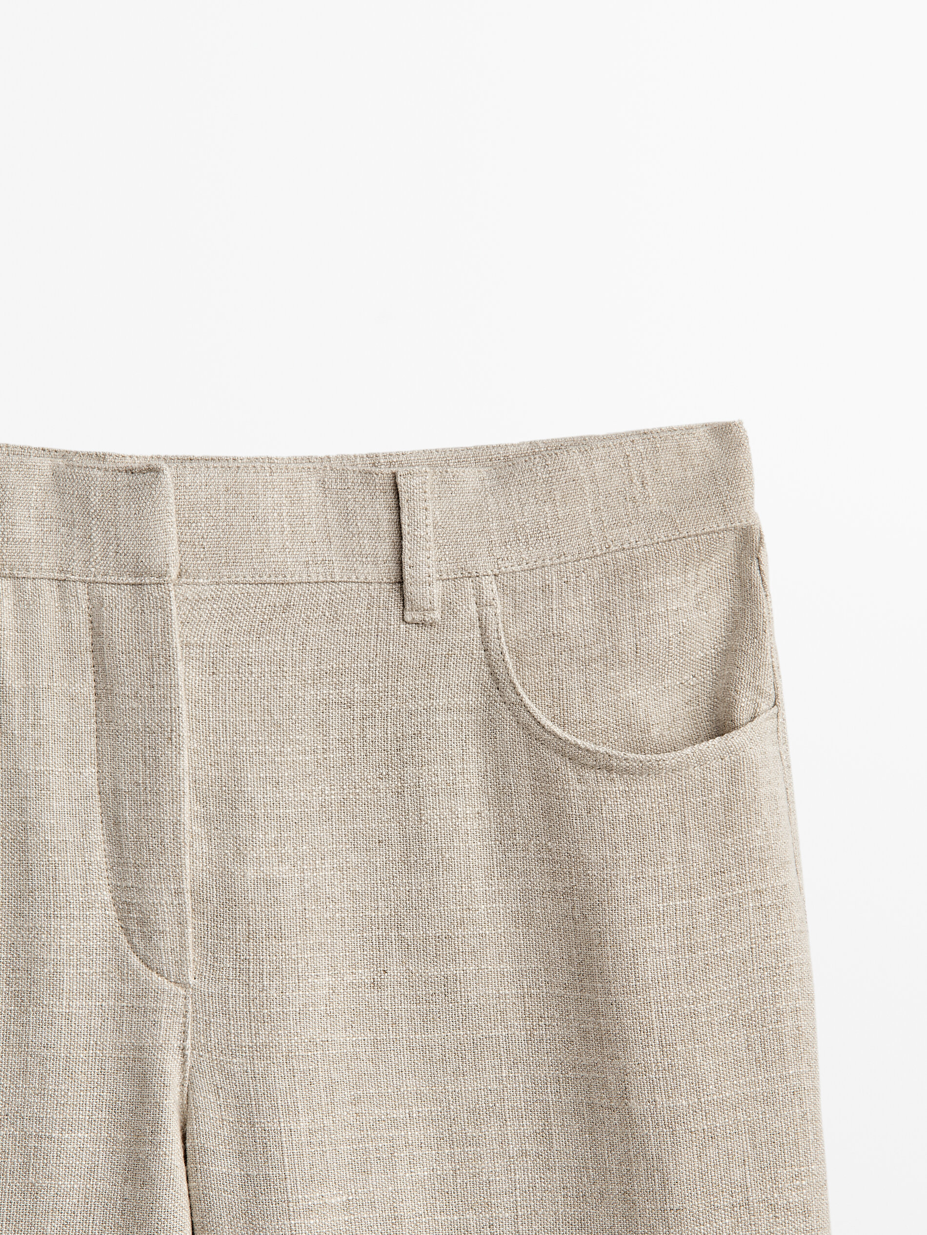 Trousers with frayed hem - Massimo 
