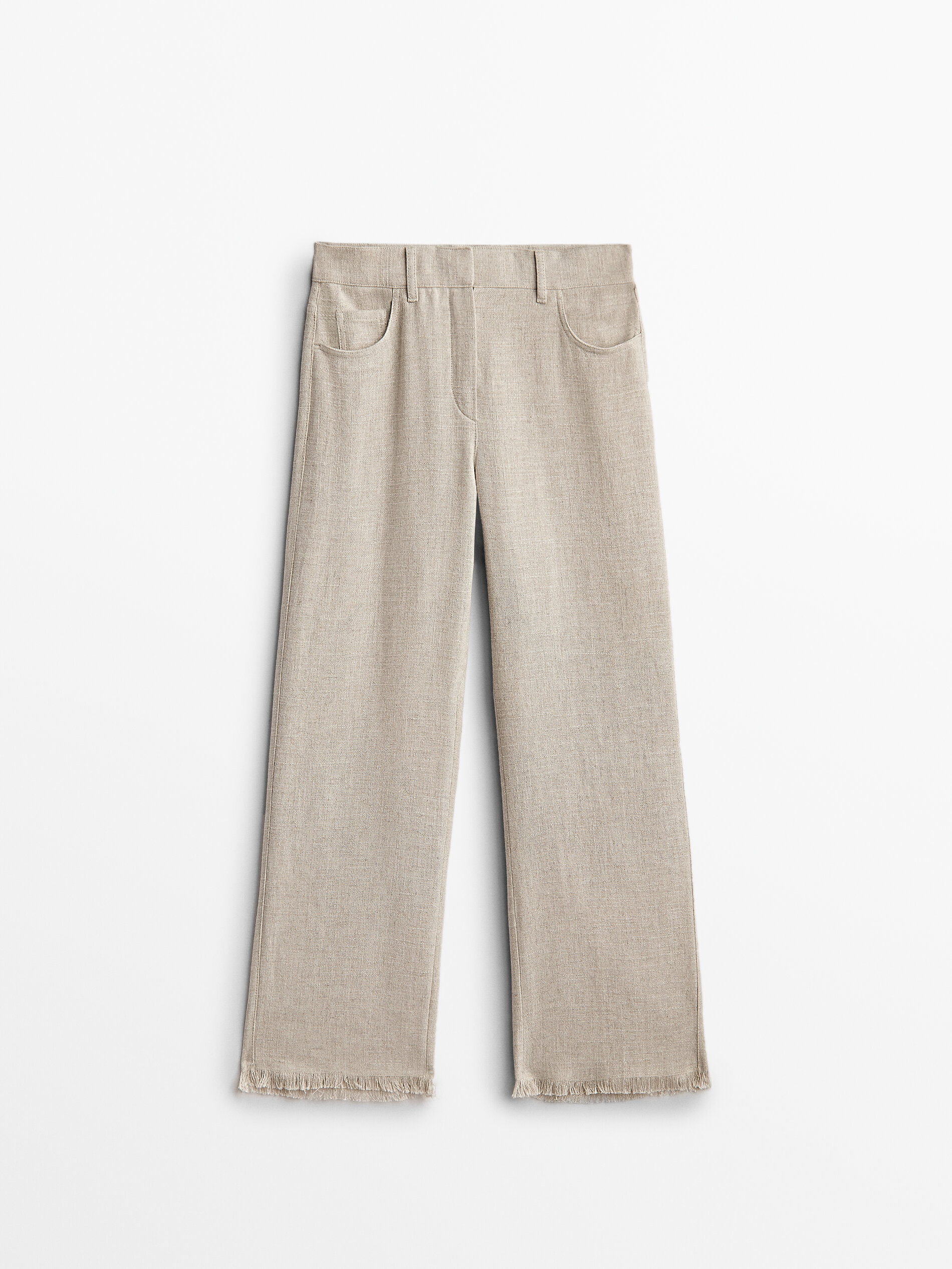 Pantalón bajo desflecado - Massimo Dutti España