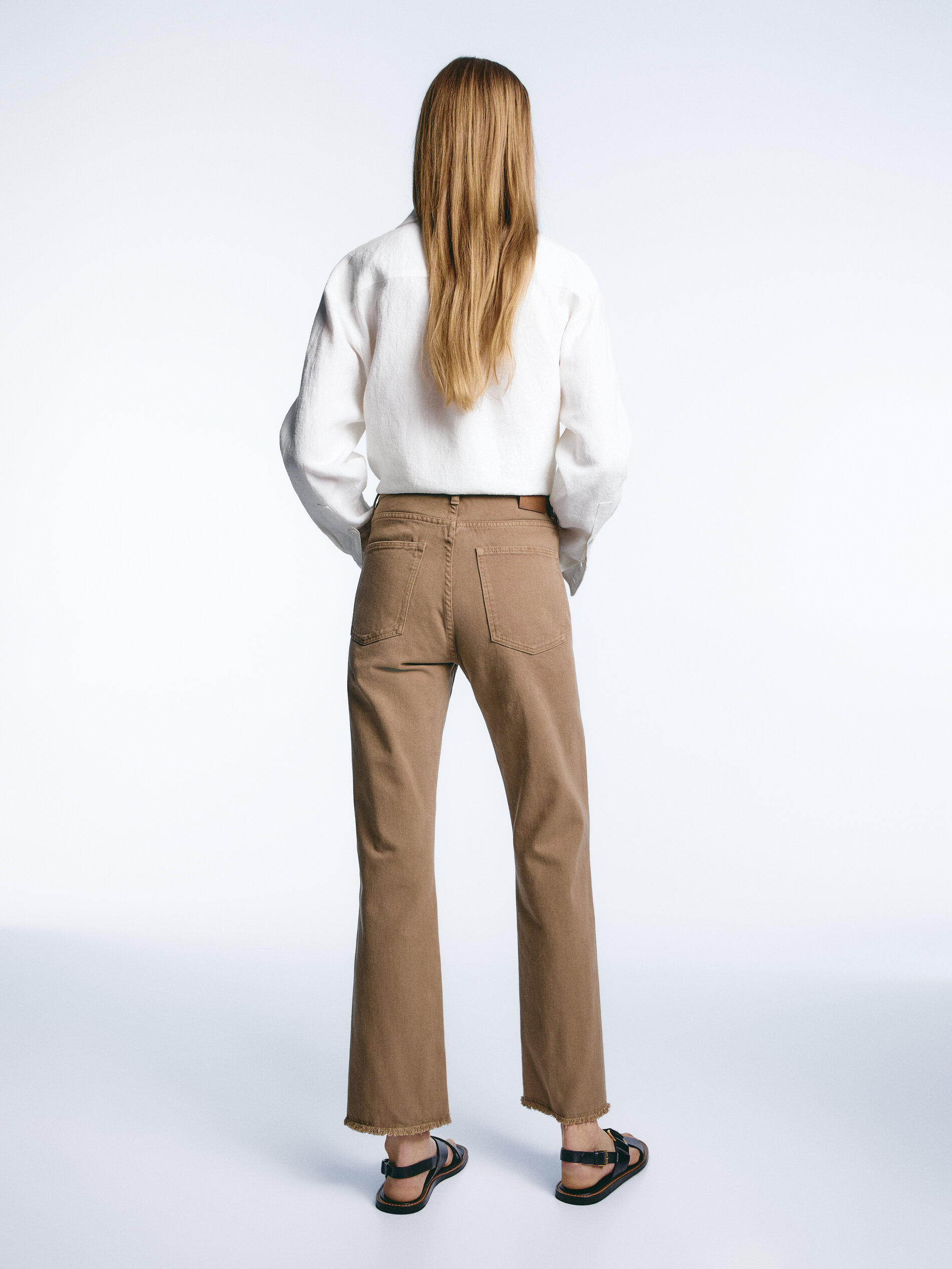 Straight fit high-waist jeans - Massimo 