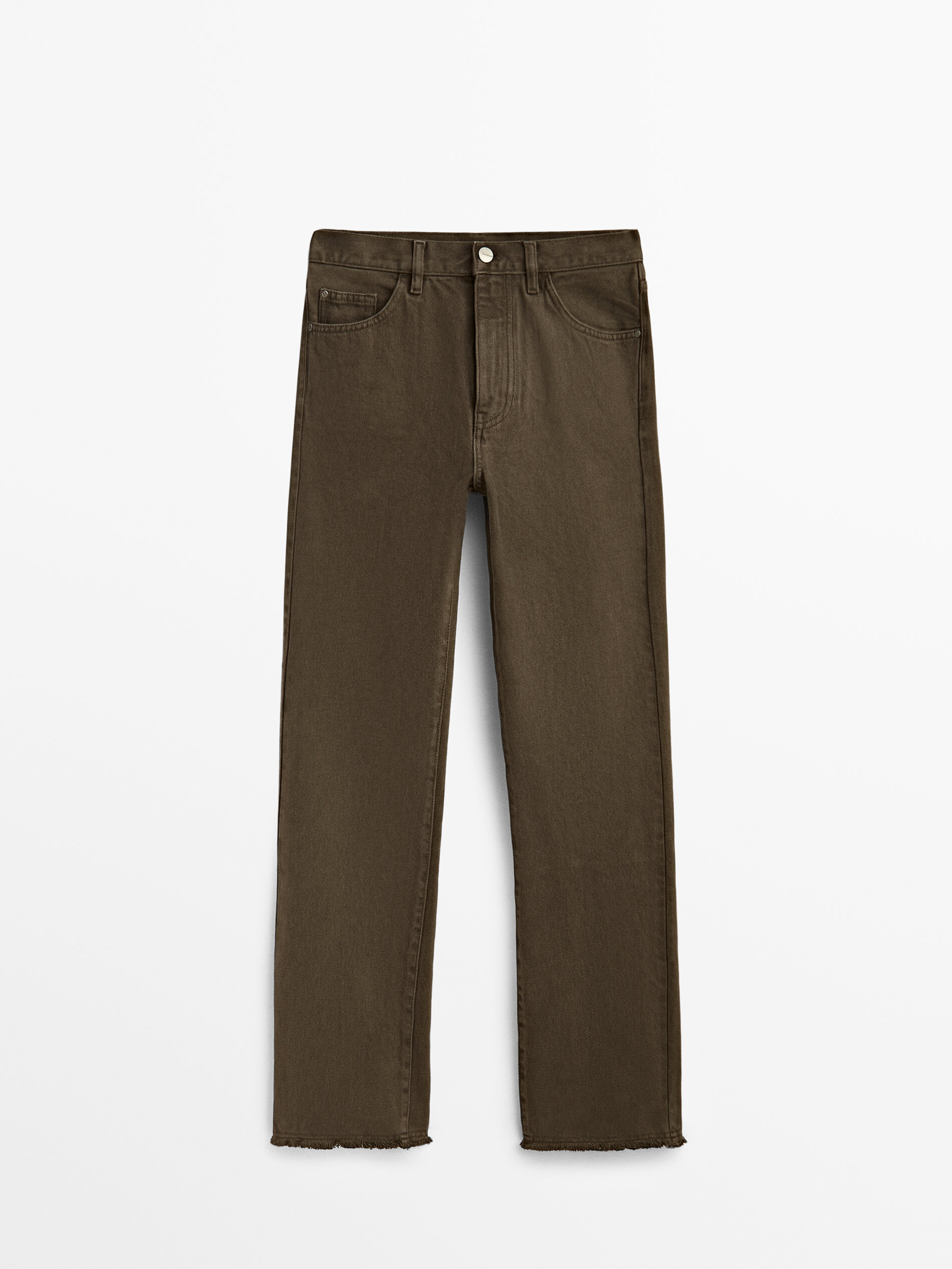 Straight fit high-waist jeans - Massimo 