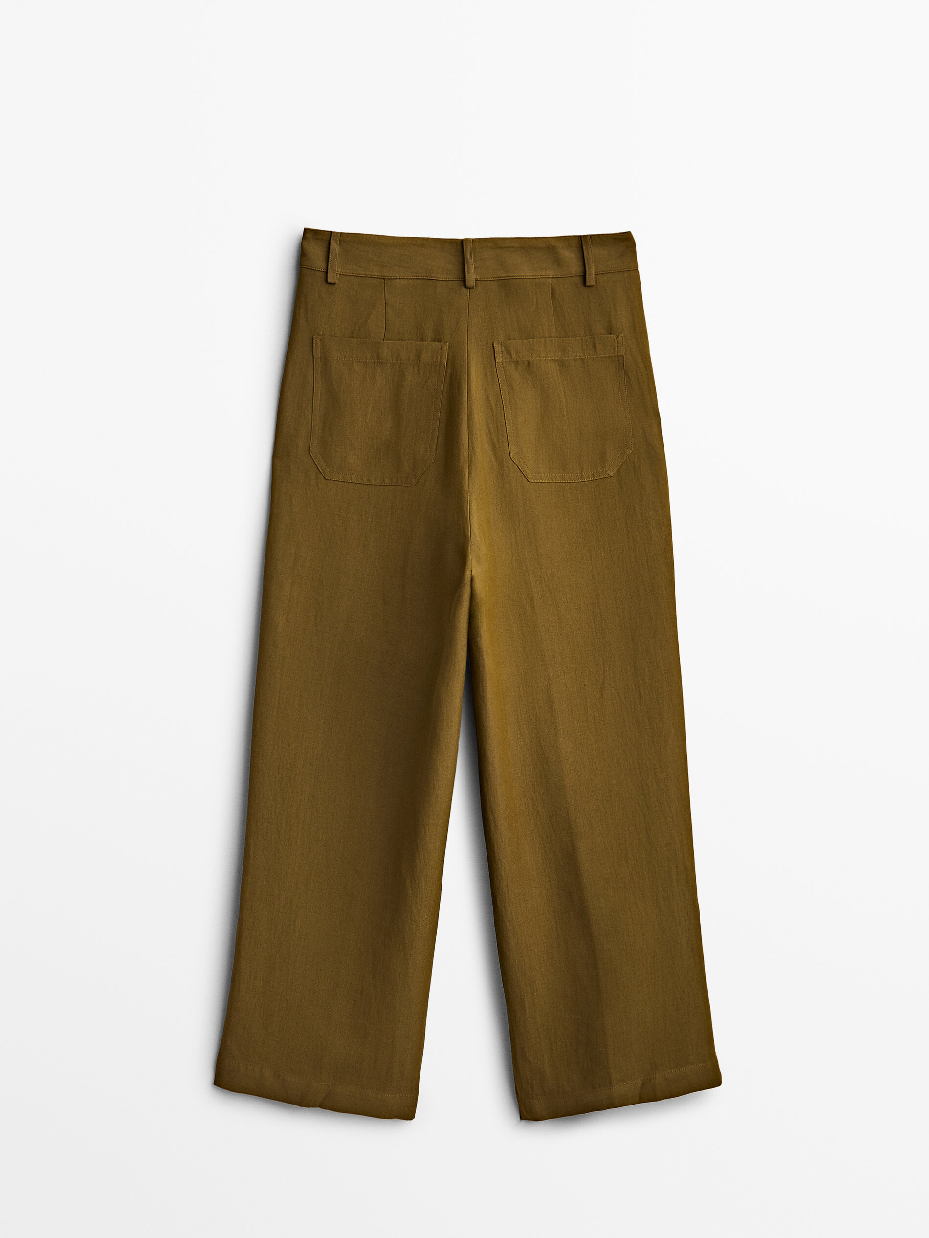 Pantaloni dritti con tasche nelle cuciture - Massimo Dutti Italia
