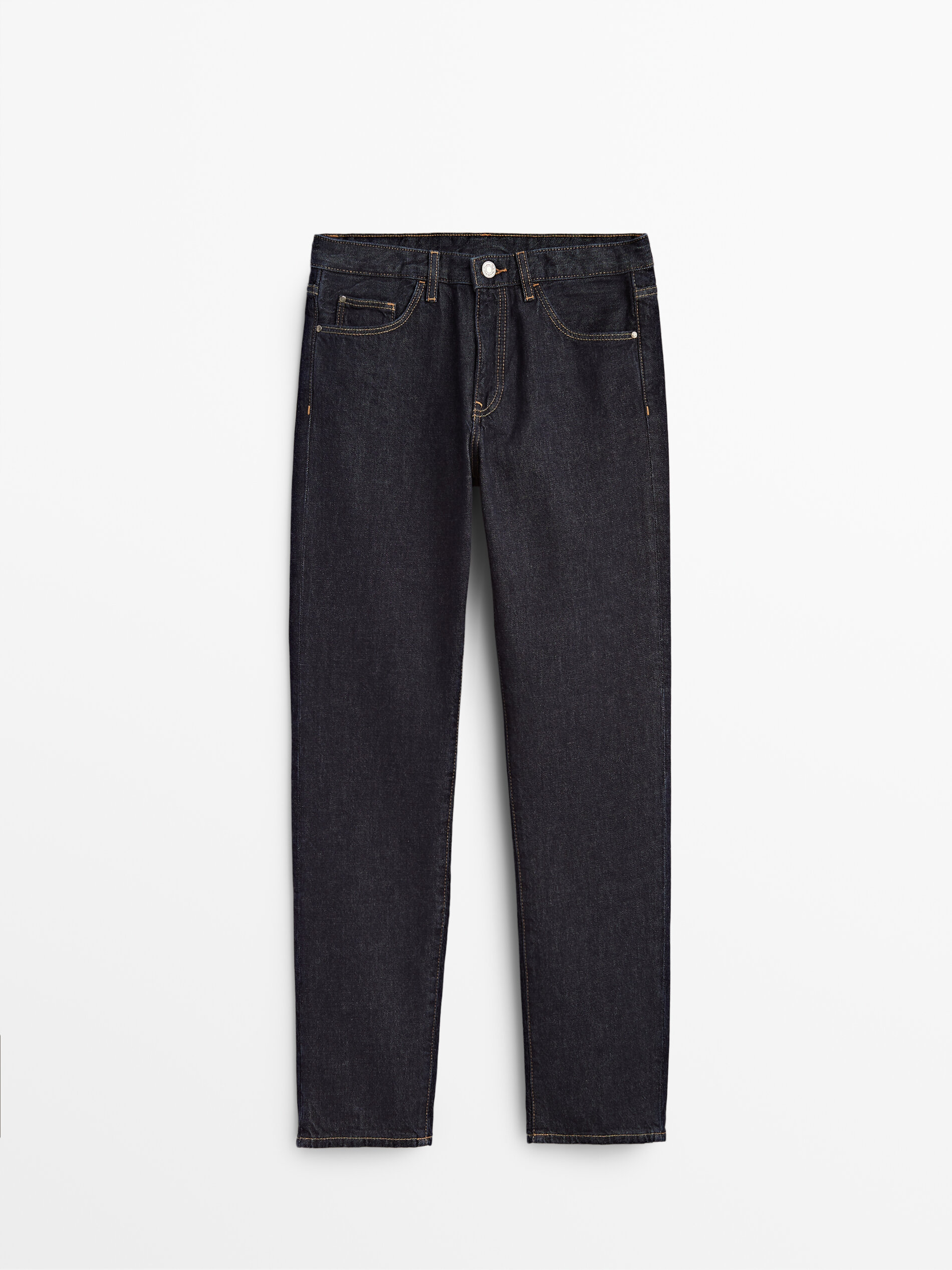Pantalón vaquero tiro medio straight fit - Massimo Dutti España