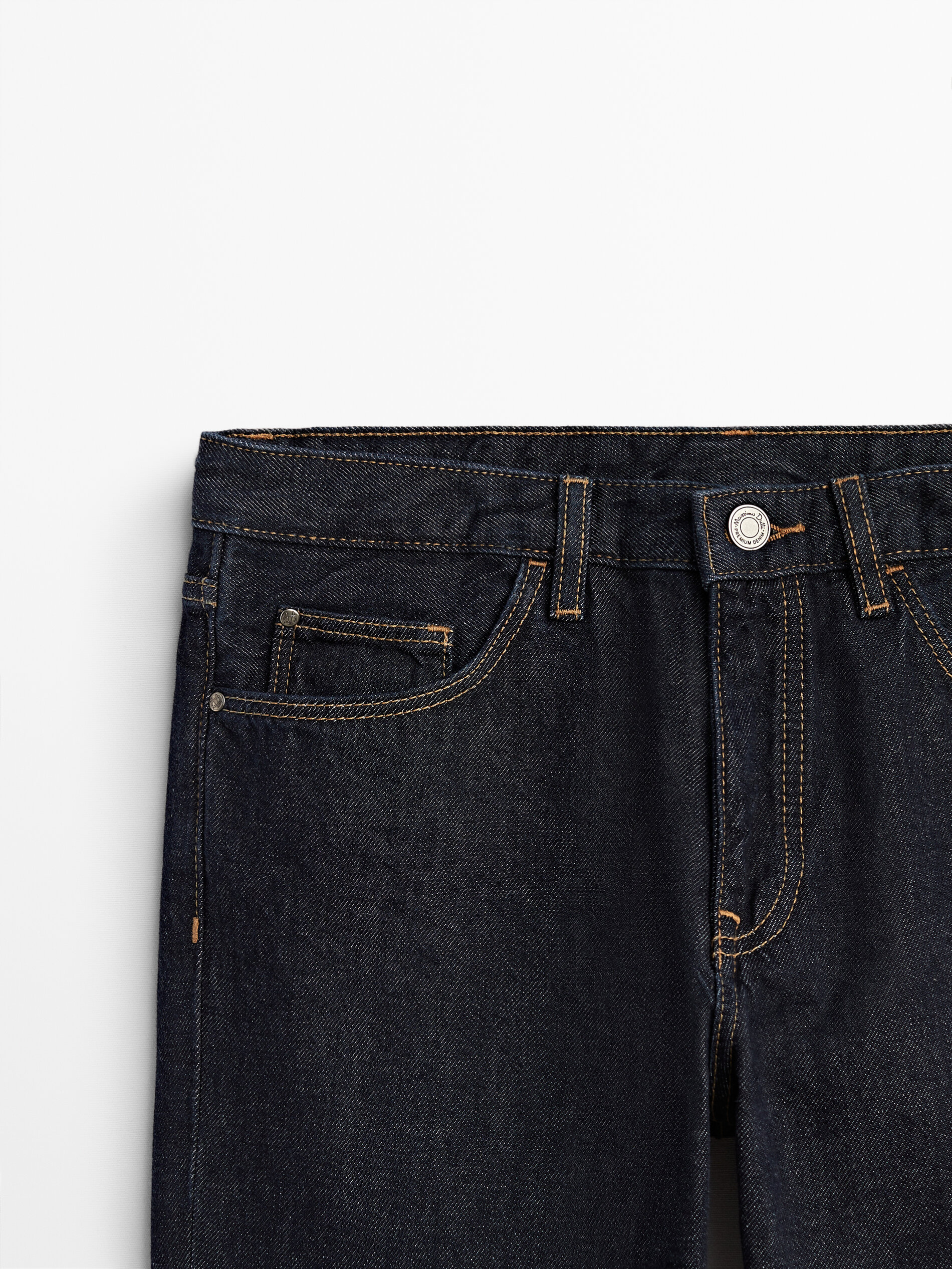 Mid-waist straight-fit jeans - Massimo 