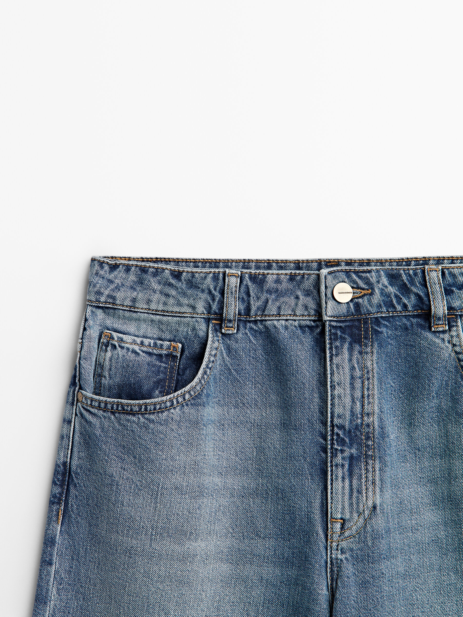 Relaxed fit high-waist jeans - Massimo 
