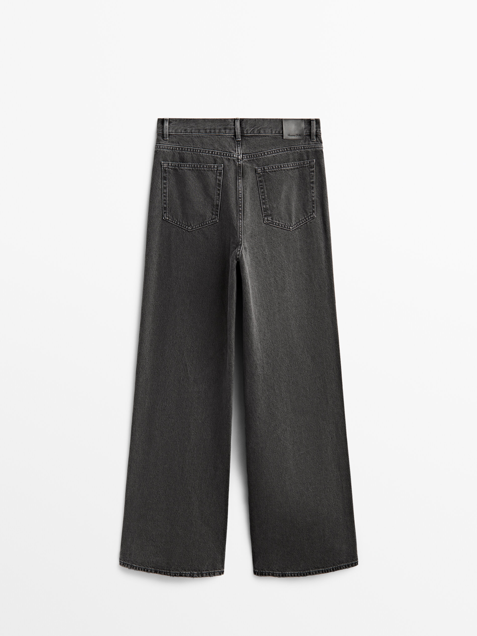 Pantalón vaquero tiro alto palazzo - Massimo Dutti España
