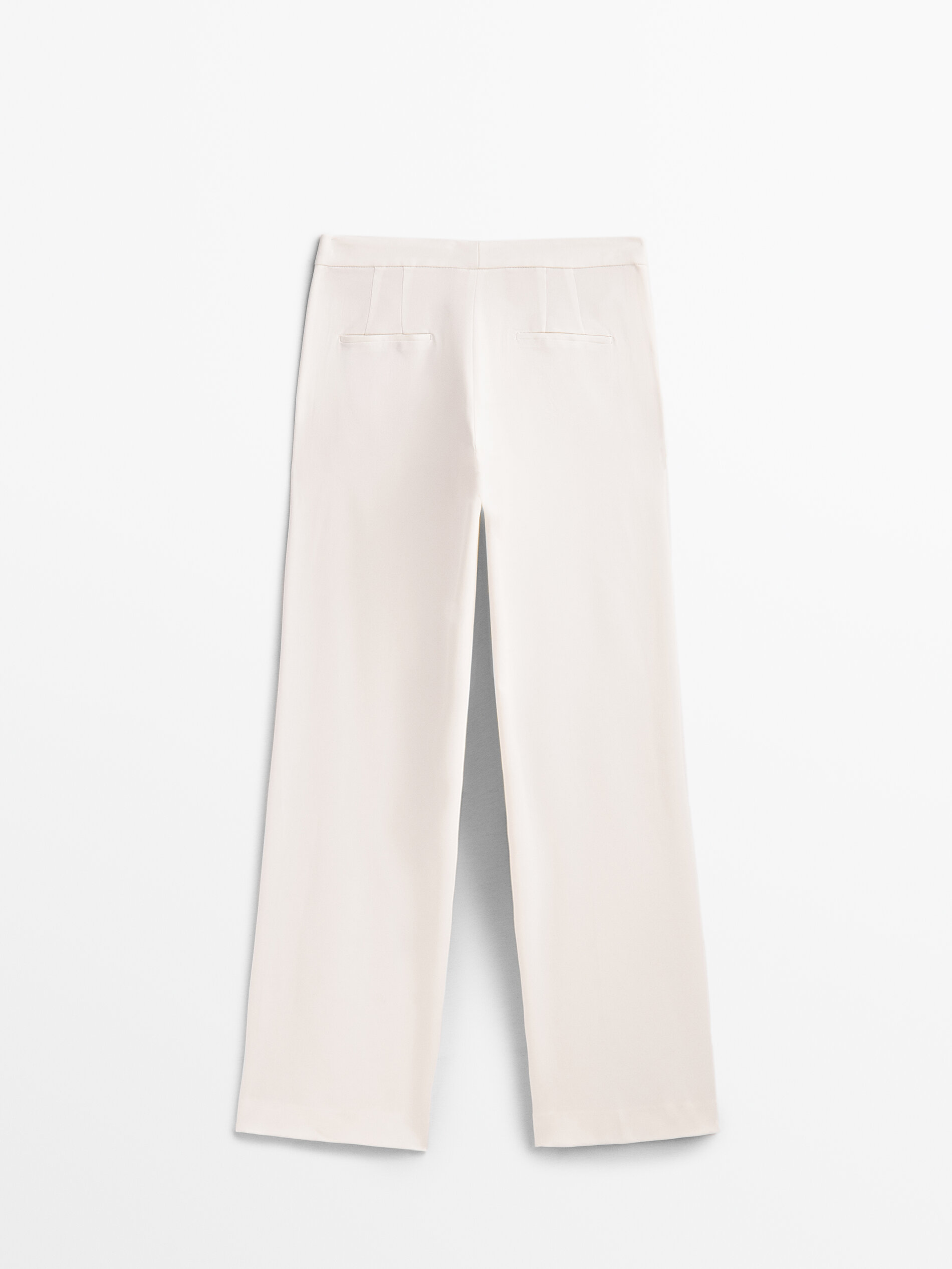 Pantalón Pinzas Blanco - Una Caja de Botones