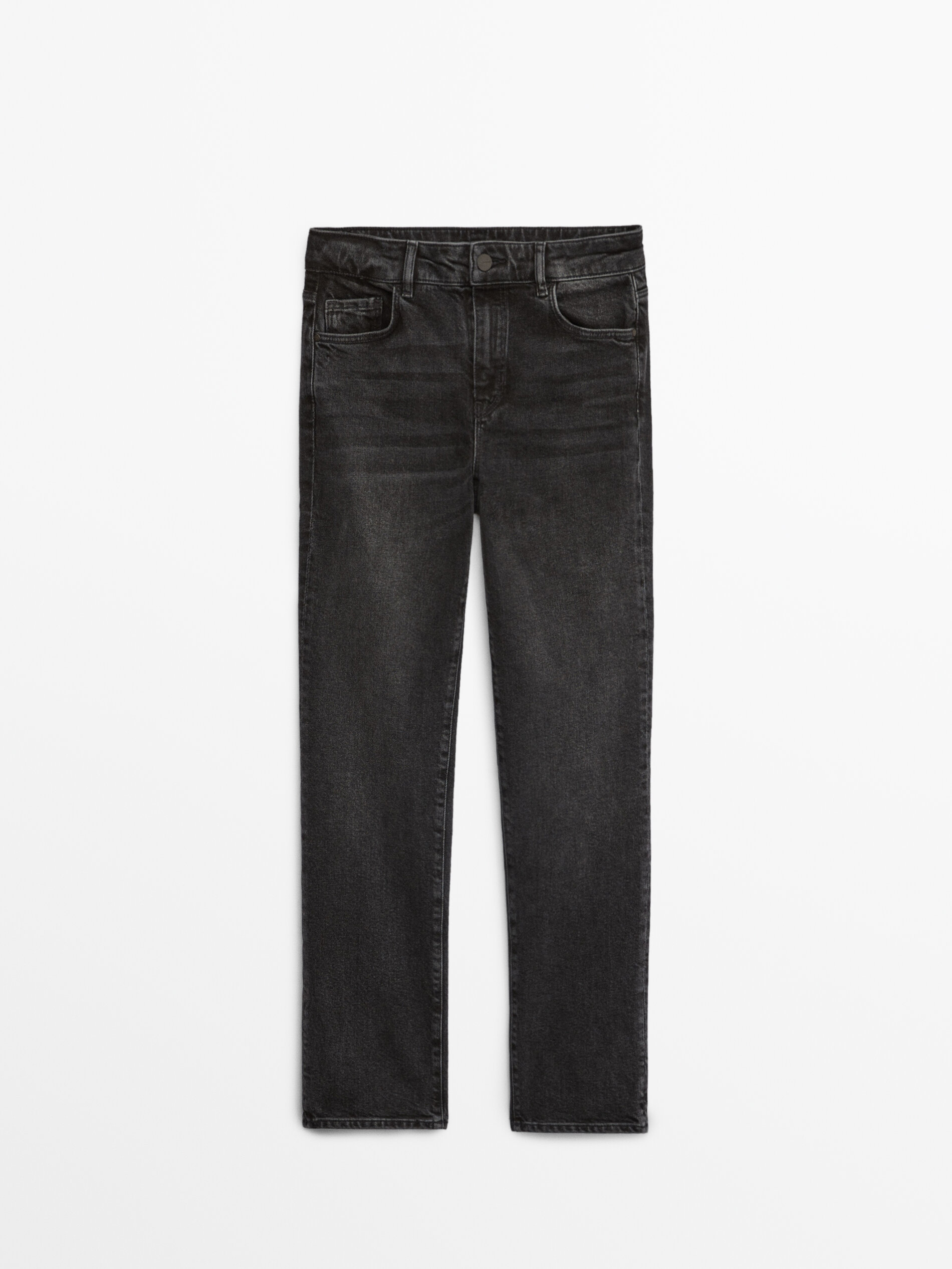 Pantalón vaquero tiro medio slim cropped fit - Massimo Dutti España