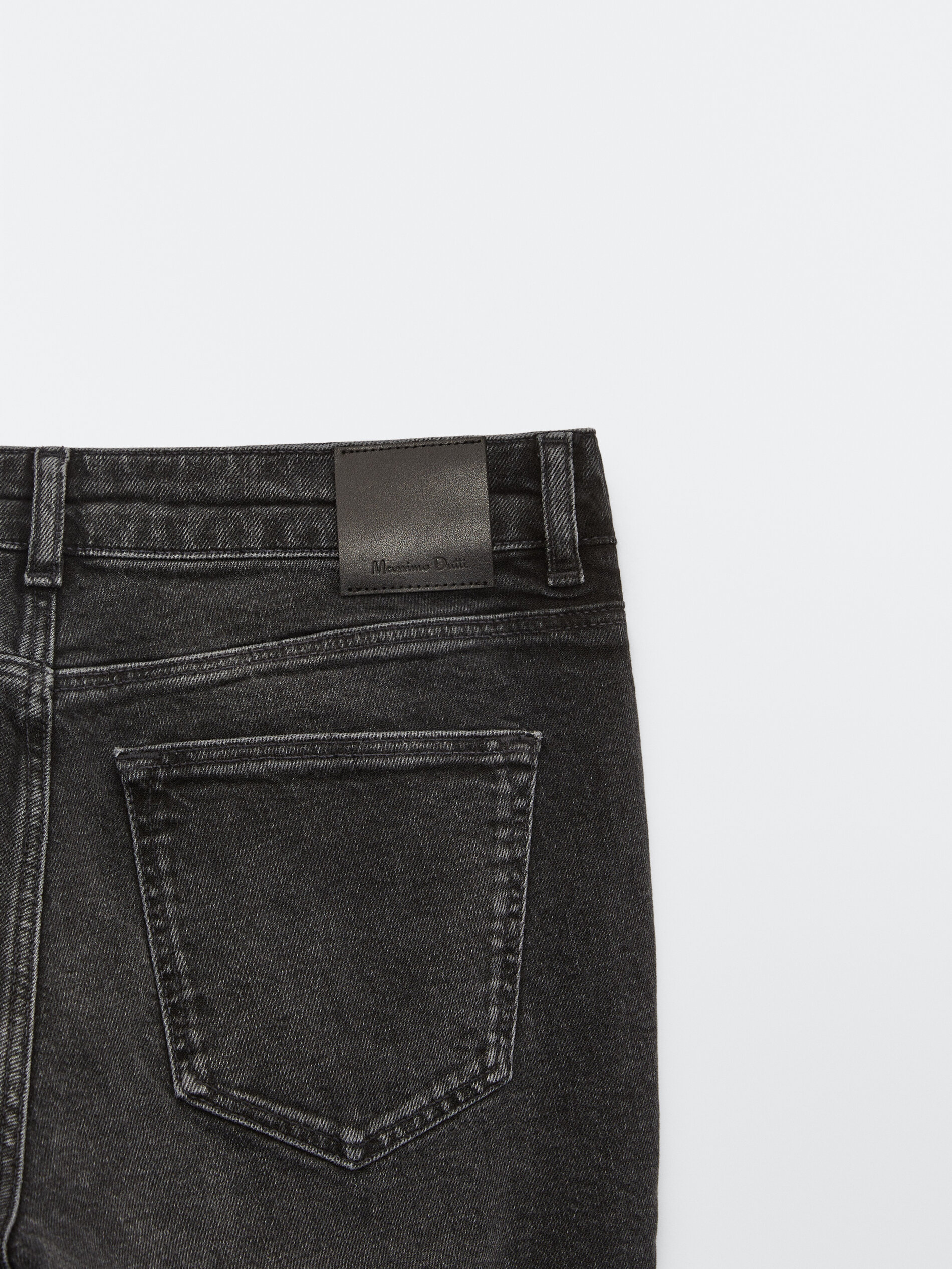 Mid-waist slim-cropped-fit jeans - Massimo Dutti United States of America