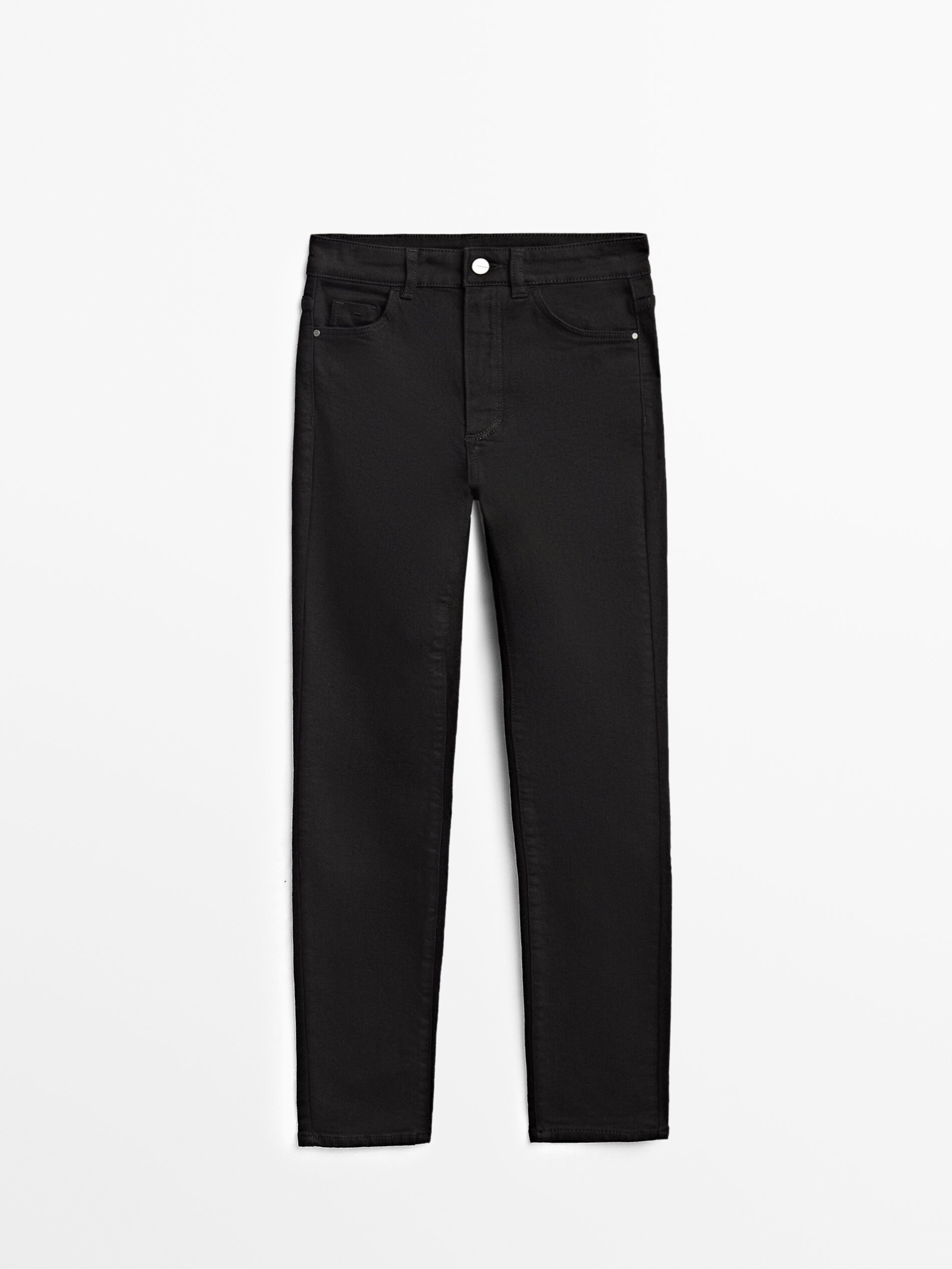 High-waist skinny jeans - Massimo Dutti 