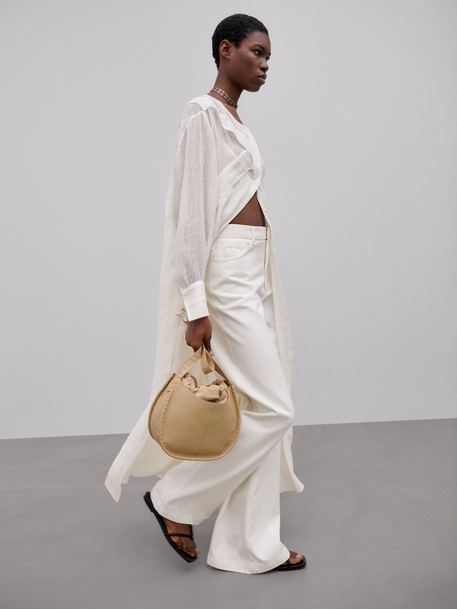Wide-leg palazzo trousers - Limited 