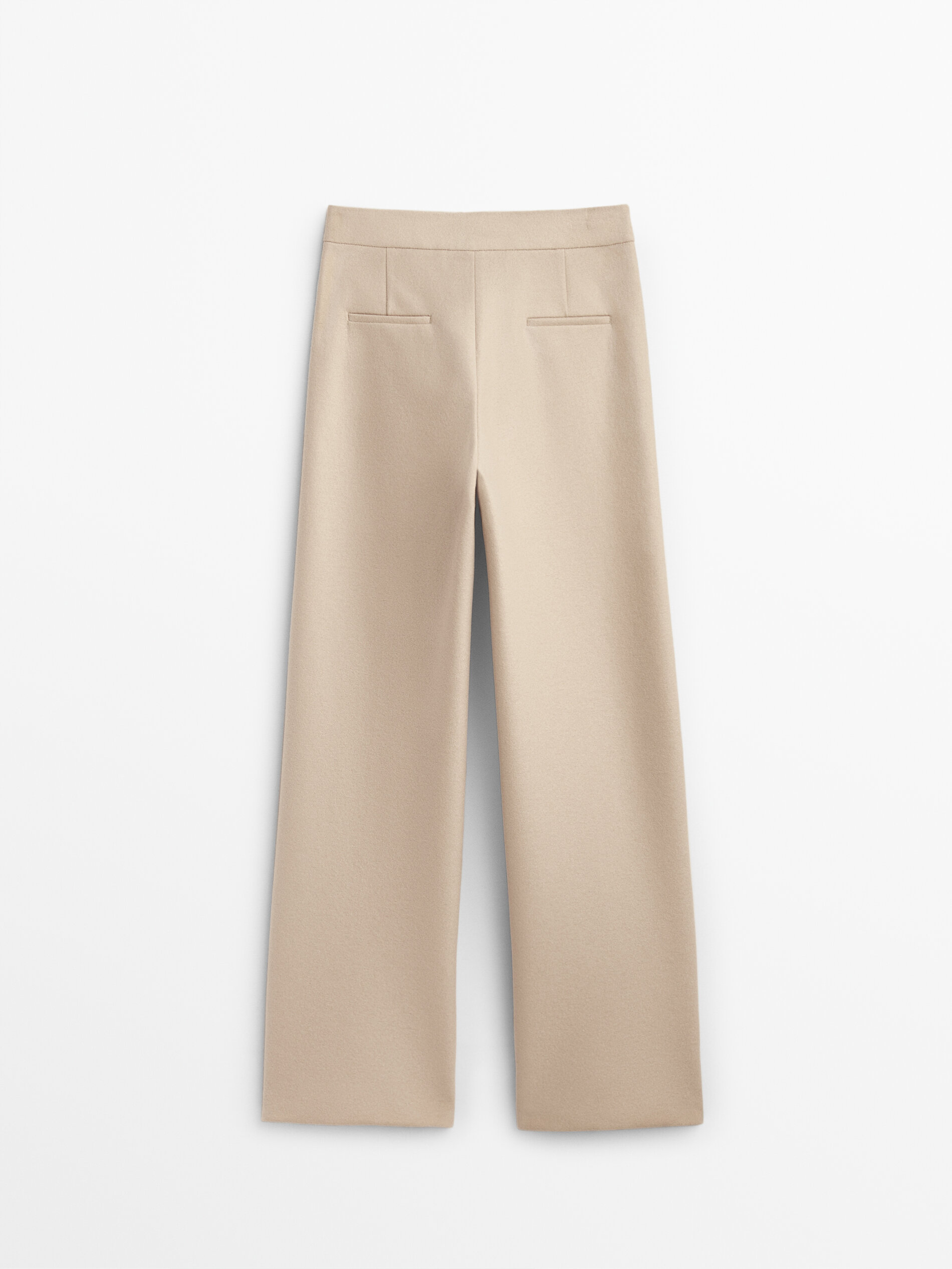 Pantaloni da completo ecru 100% lana - Massimo Dutti Italia