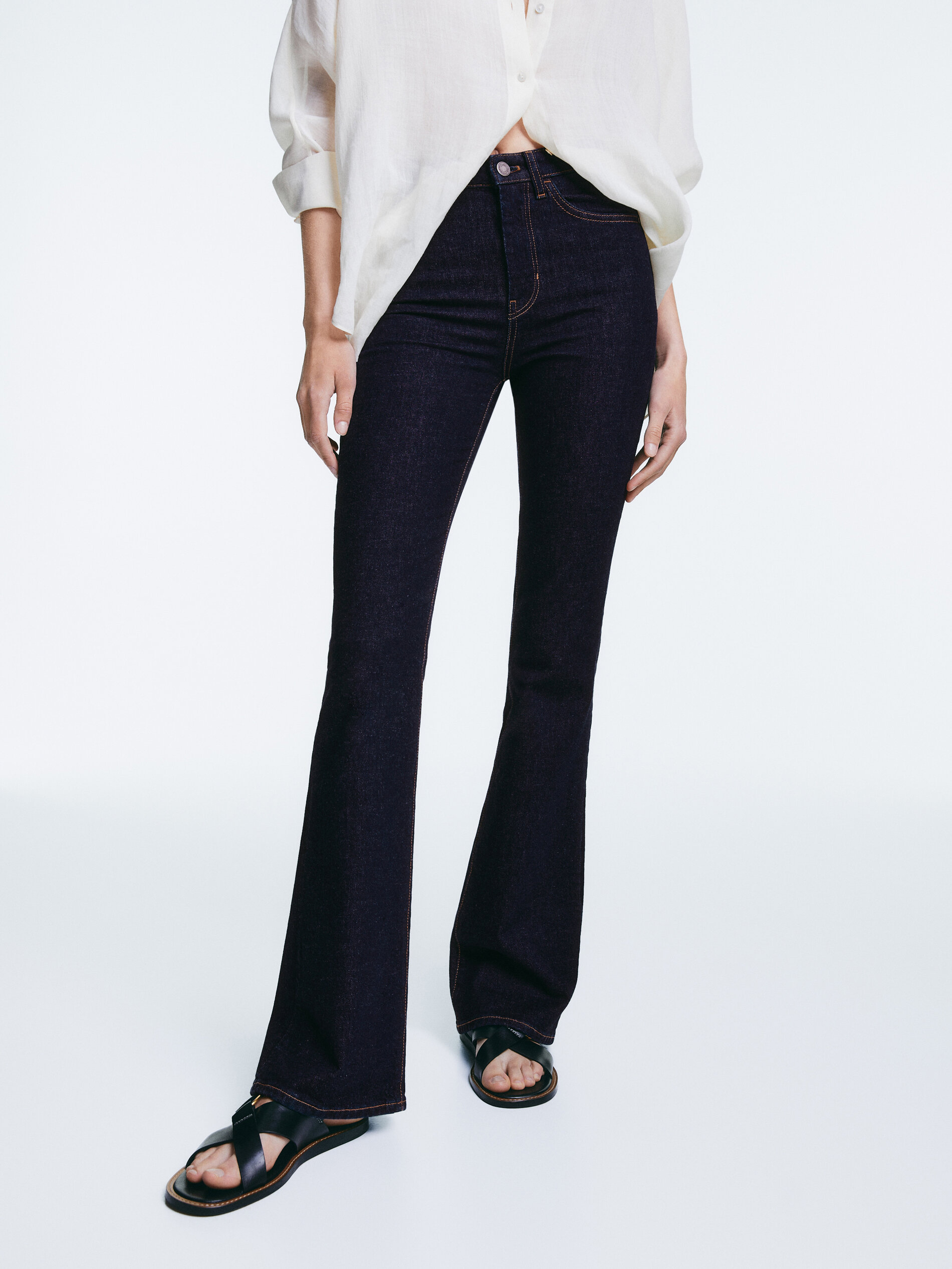 High-waist skinny flare jeans - Massimo 