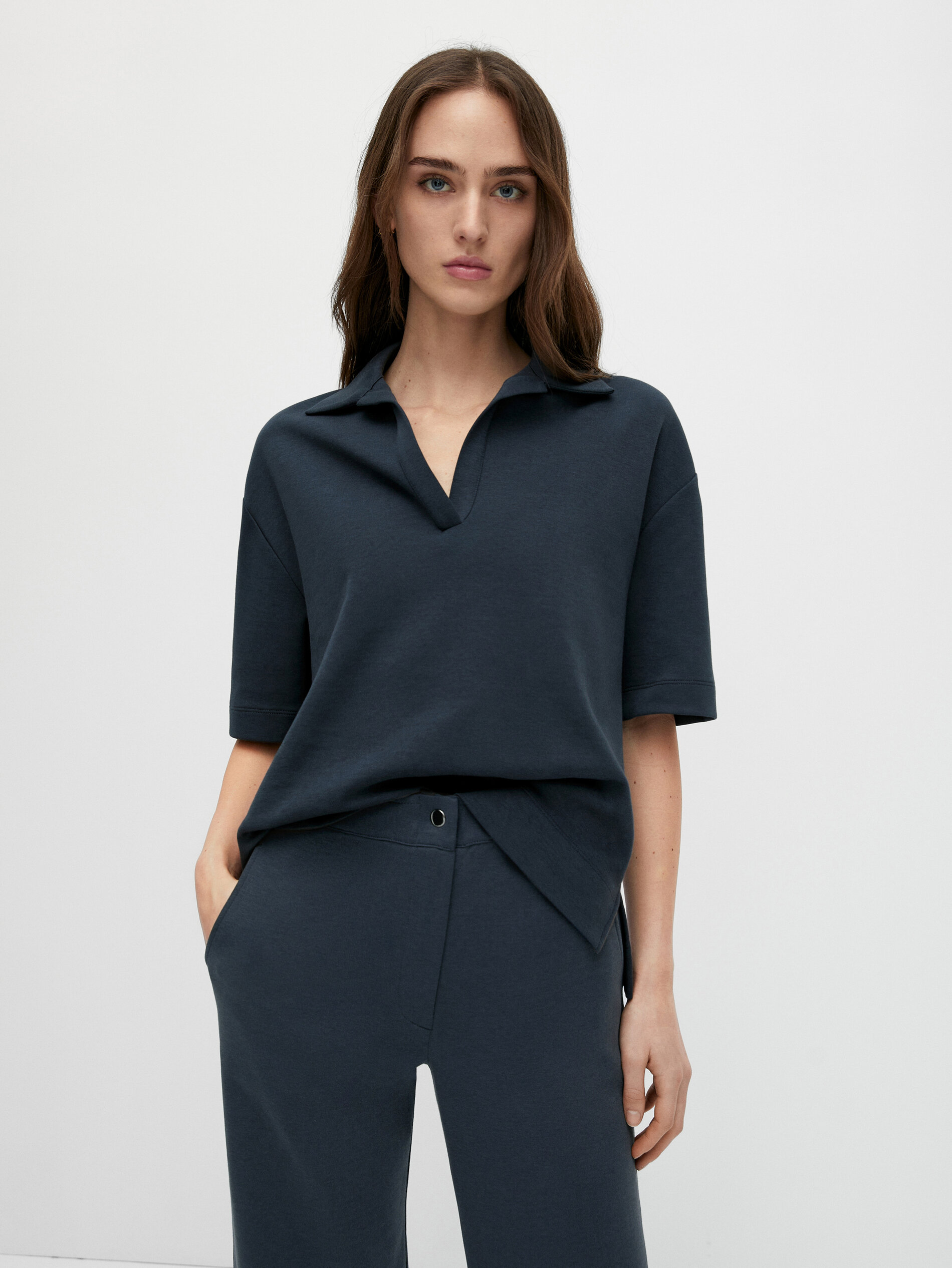 Pantalón jogging bajo abertura - Massimo Dutti España