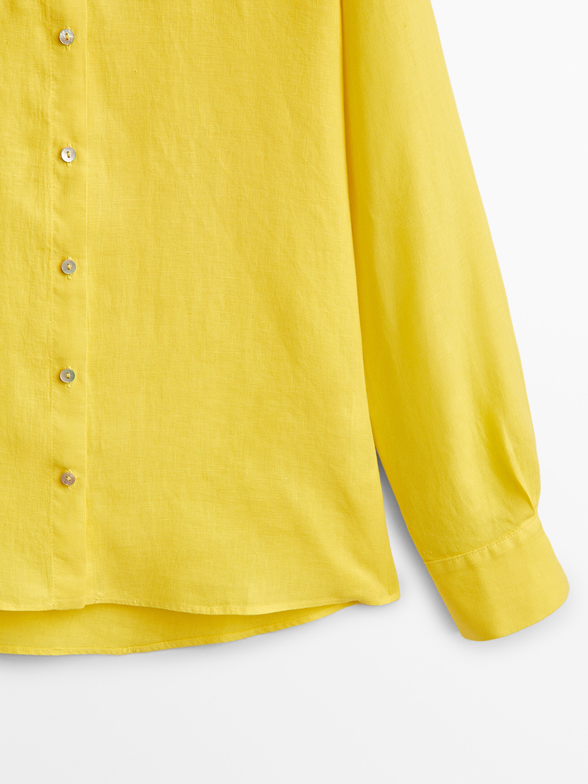 Camisa amarilla massimo dutti