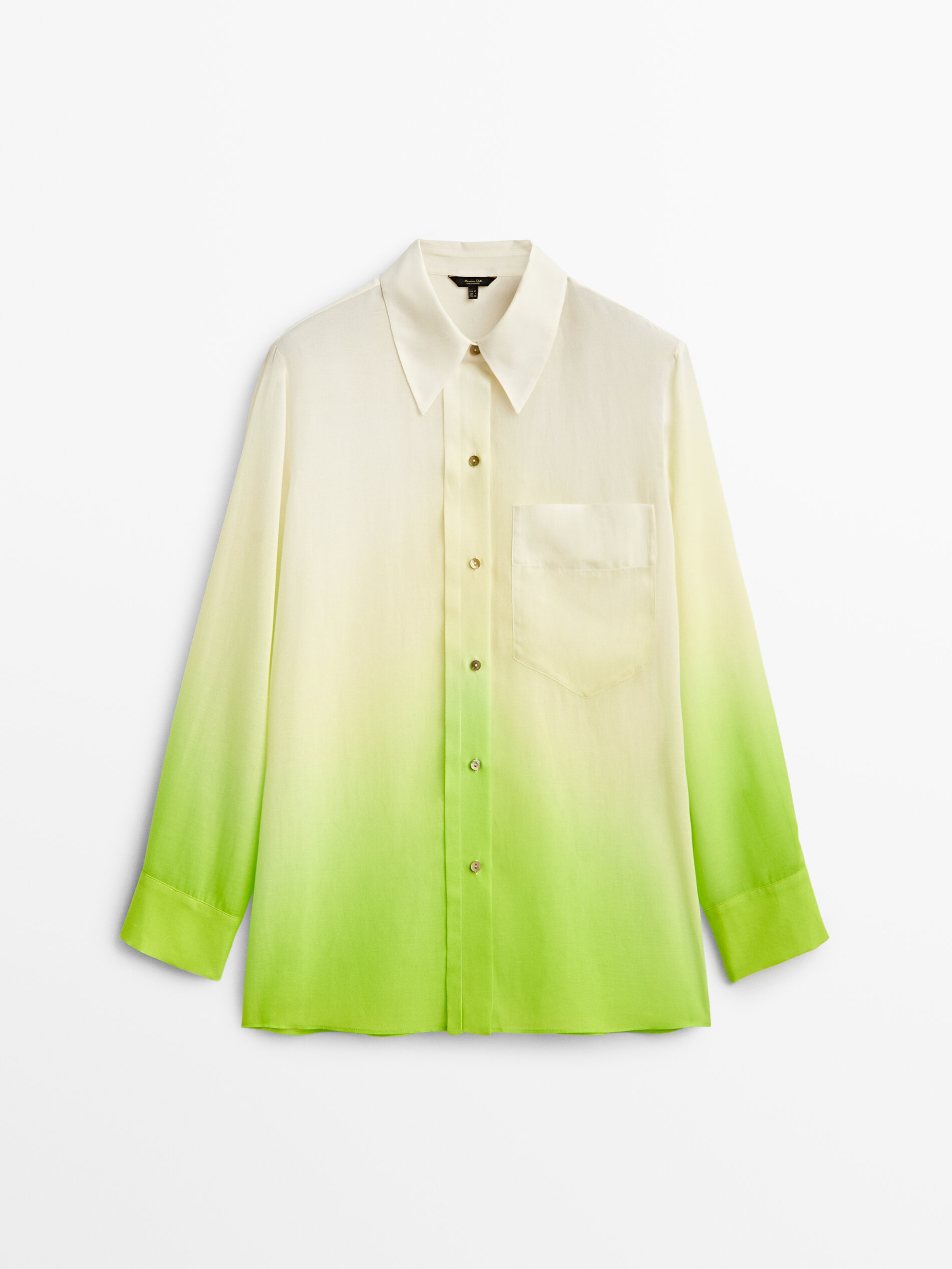 Ombré colour semi-sheer shirt - Massimo 