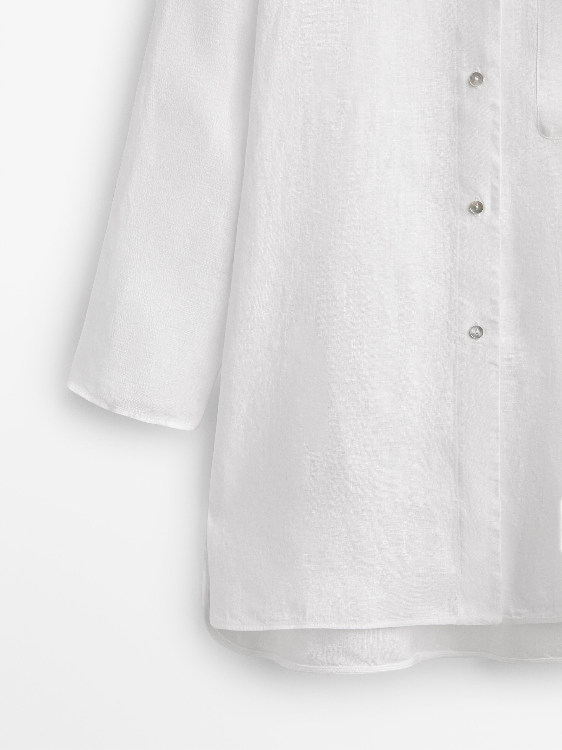100% linen shirt with pocket