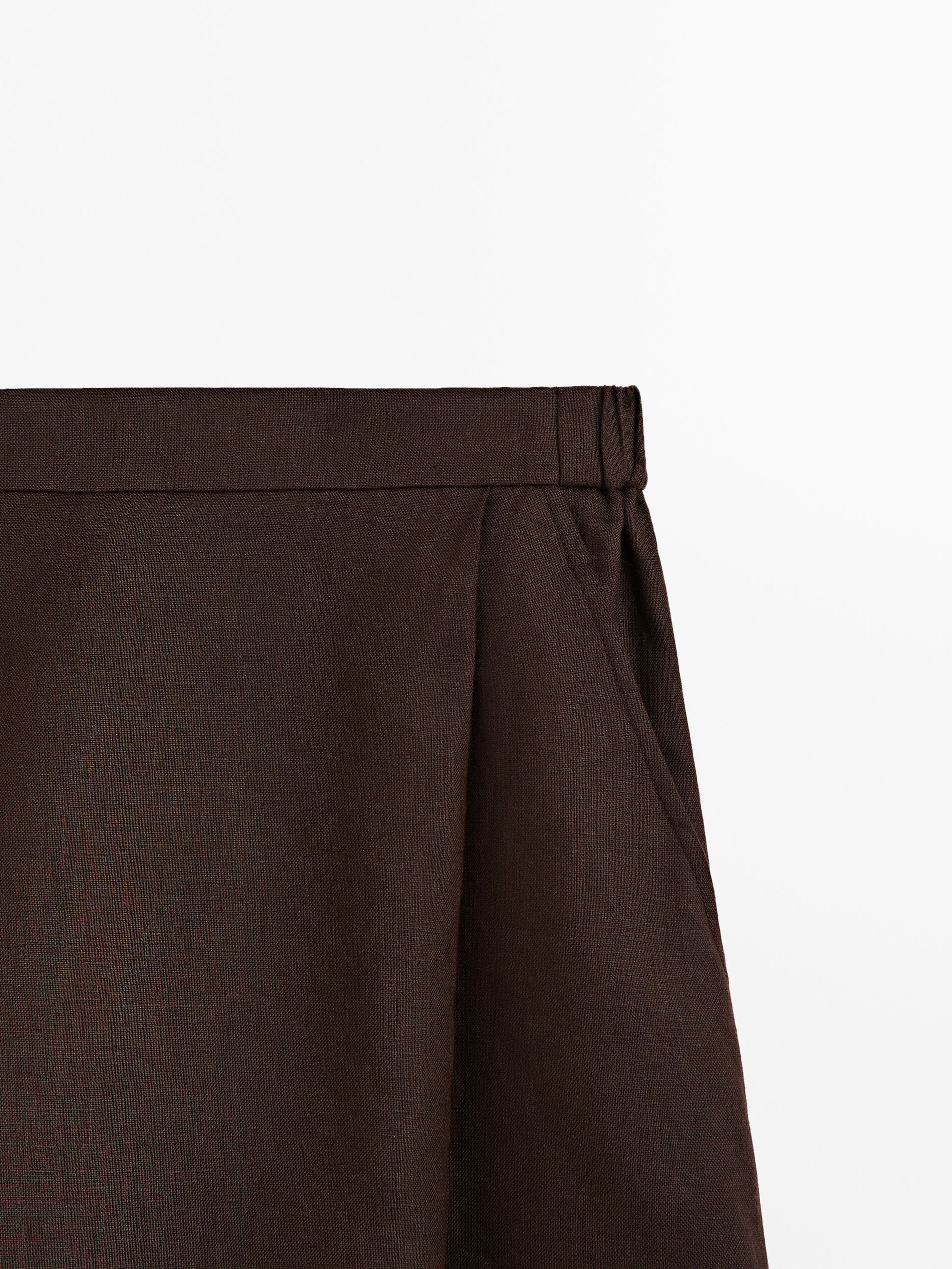 Gonna pantalone 100% lino - Massimo Dutti Italia