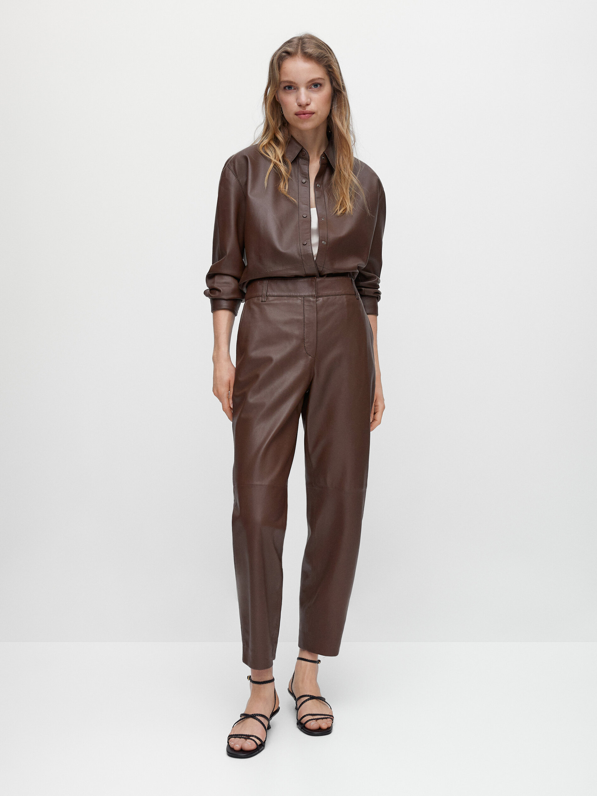 Pantalones casual para mujer - Massimo Dutti España