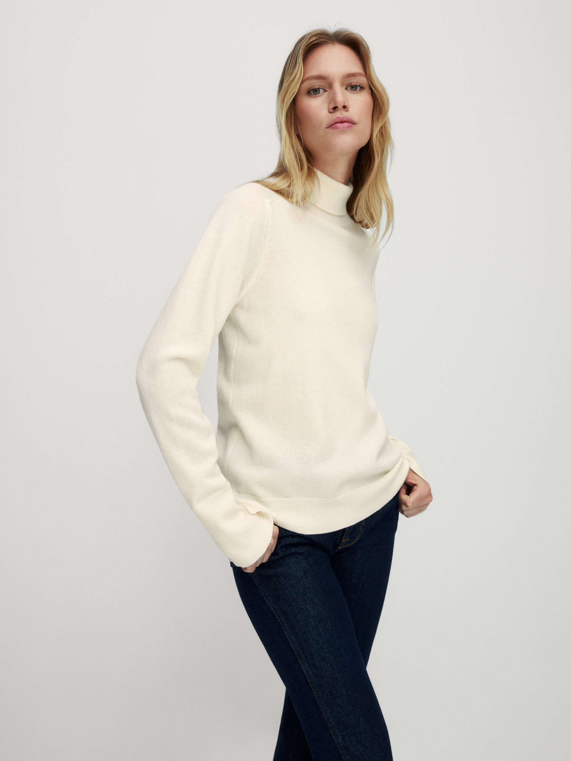 massimo dutti high neck sweater