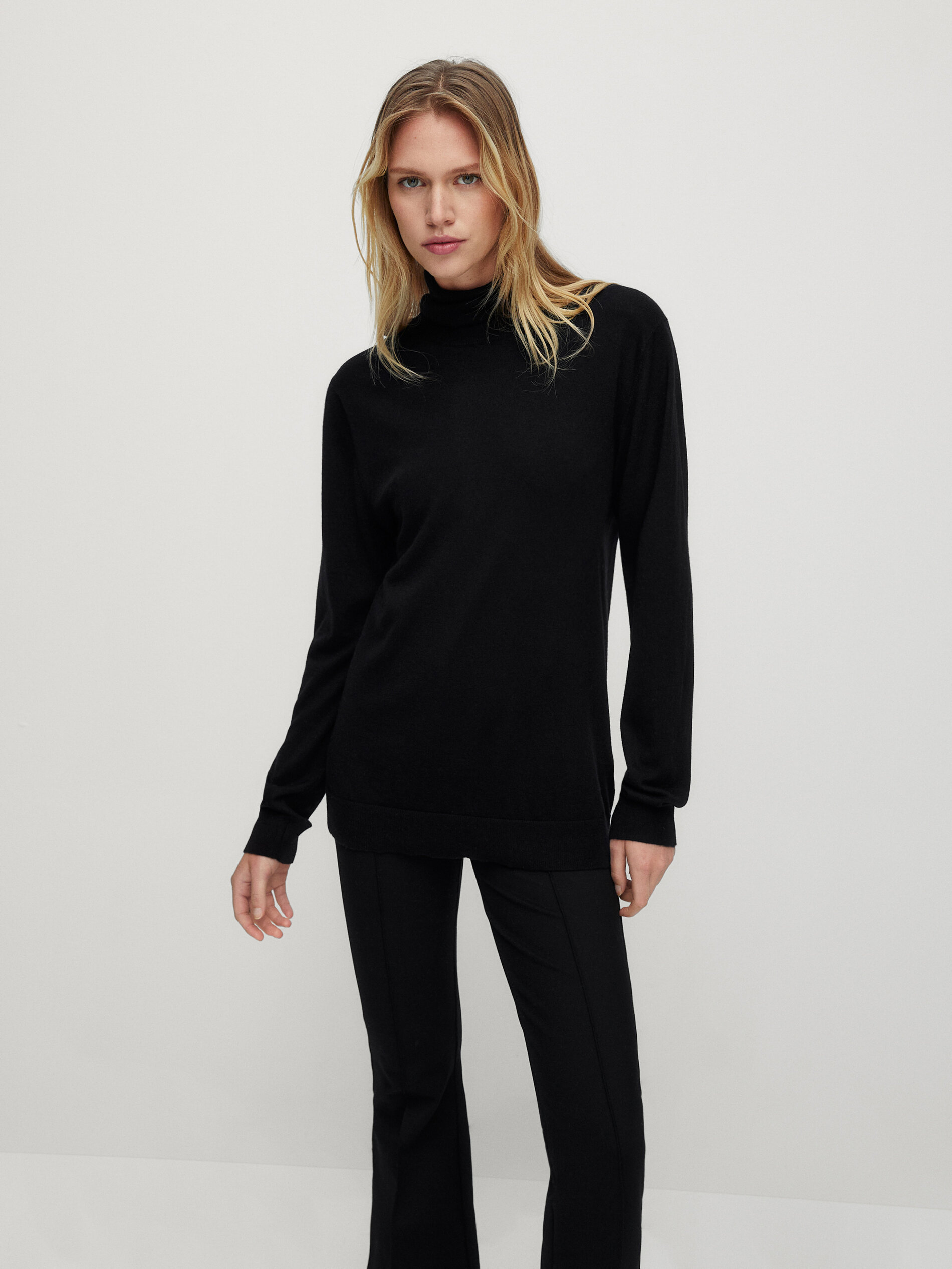 massimo dutti high neck sweater