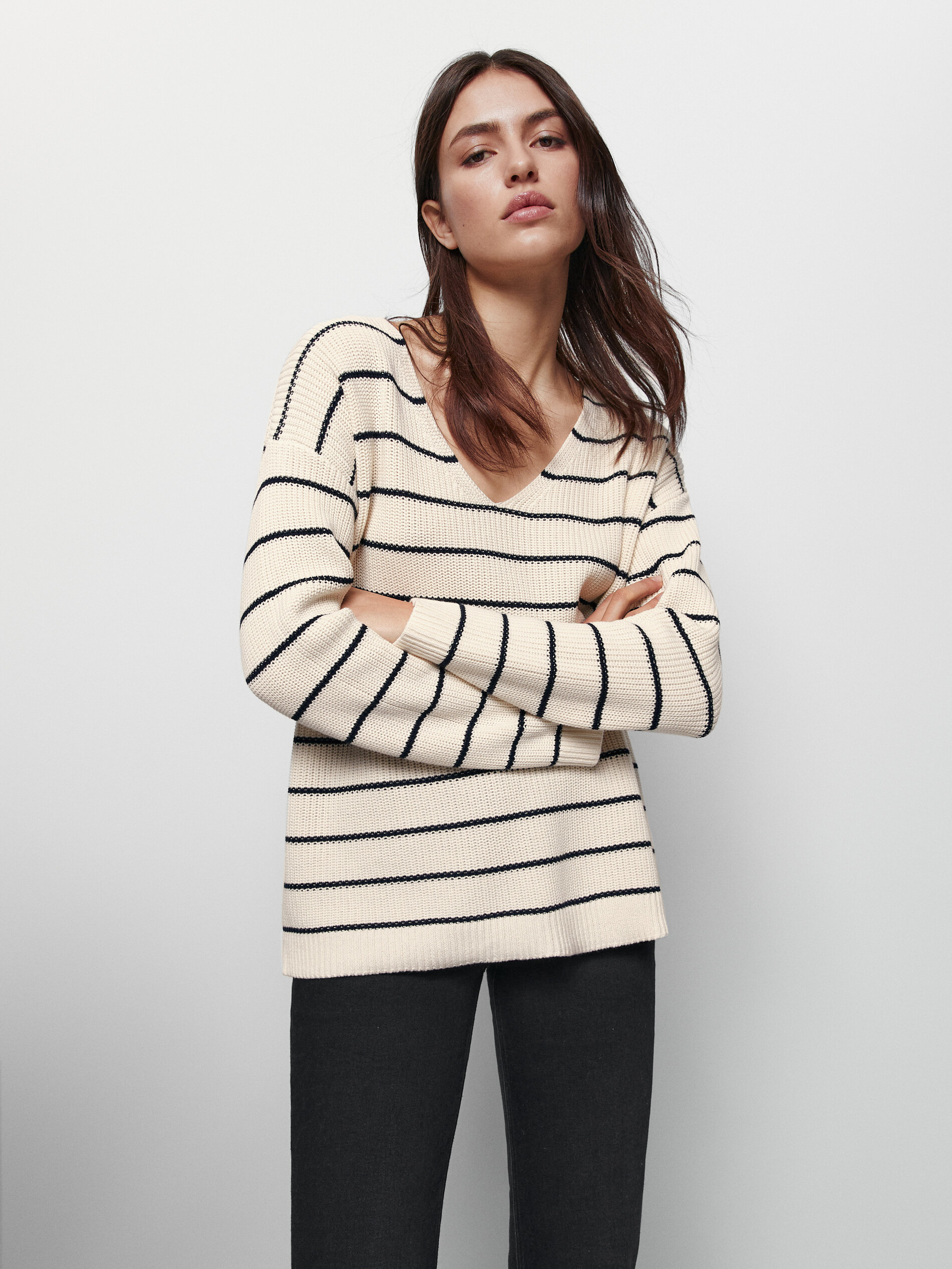 barbour v neck jumper