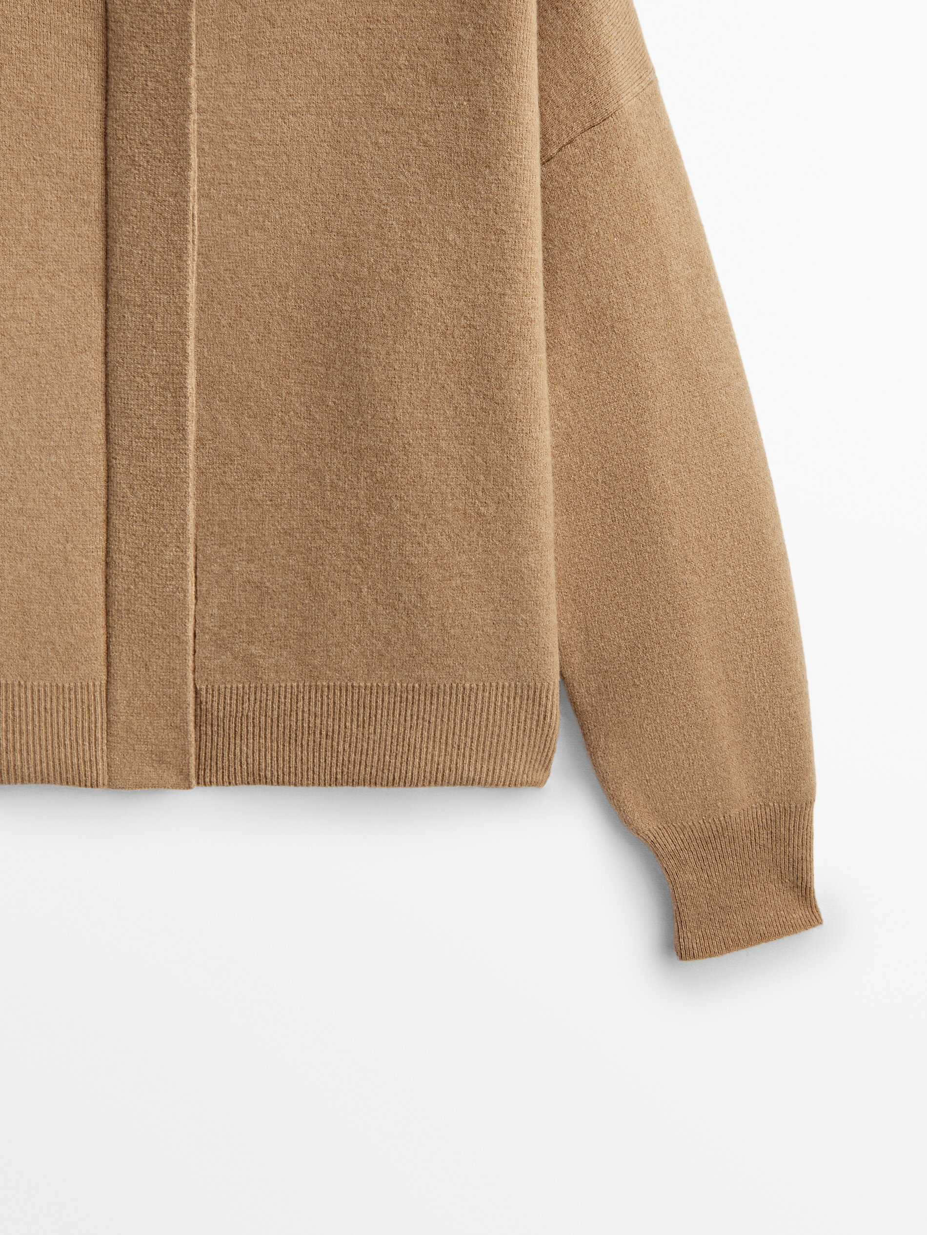 Chaqueta bomber de punto lana cotta - Massimo Dutti España