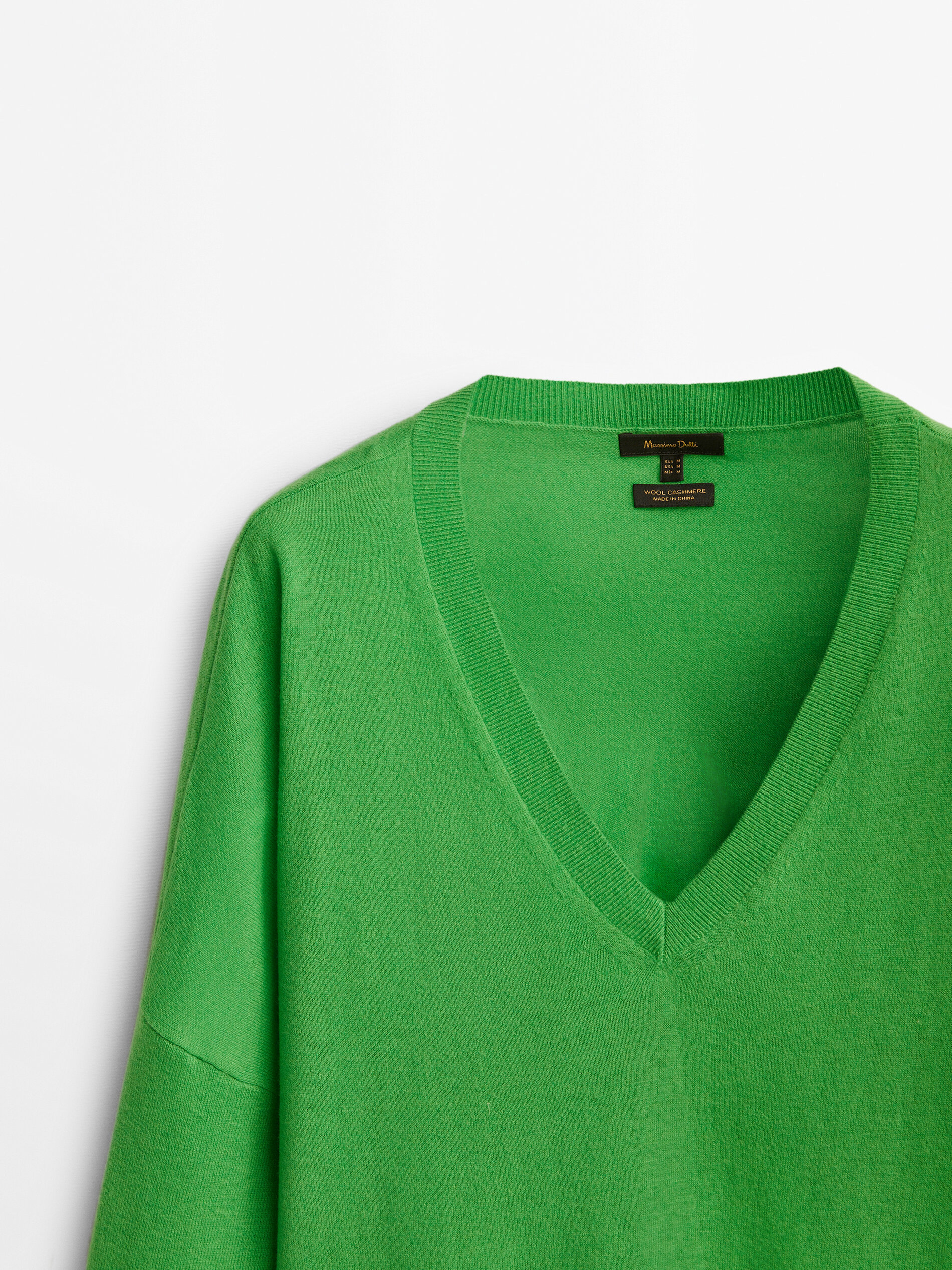 Pullover a mantella di lana e cashmere - Massimo Dutti Italia