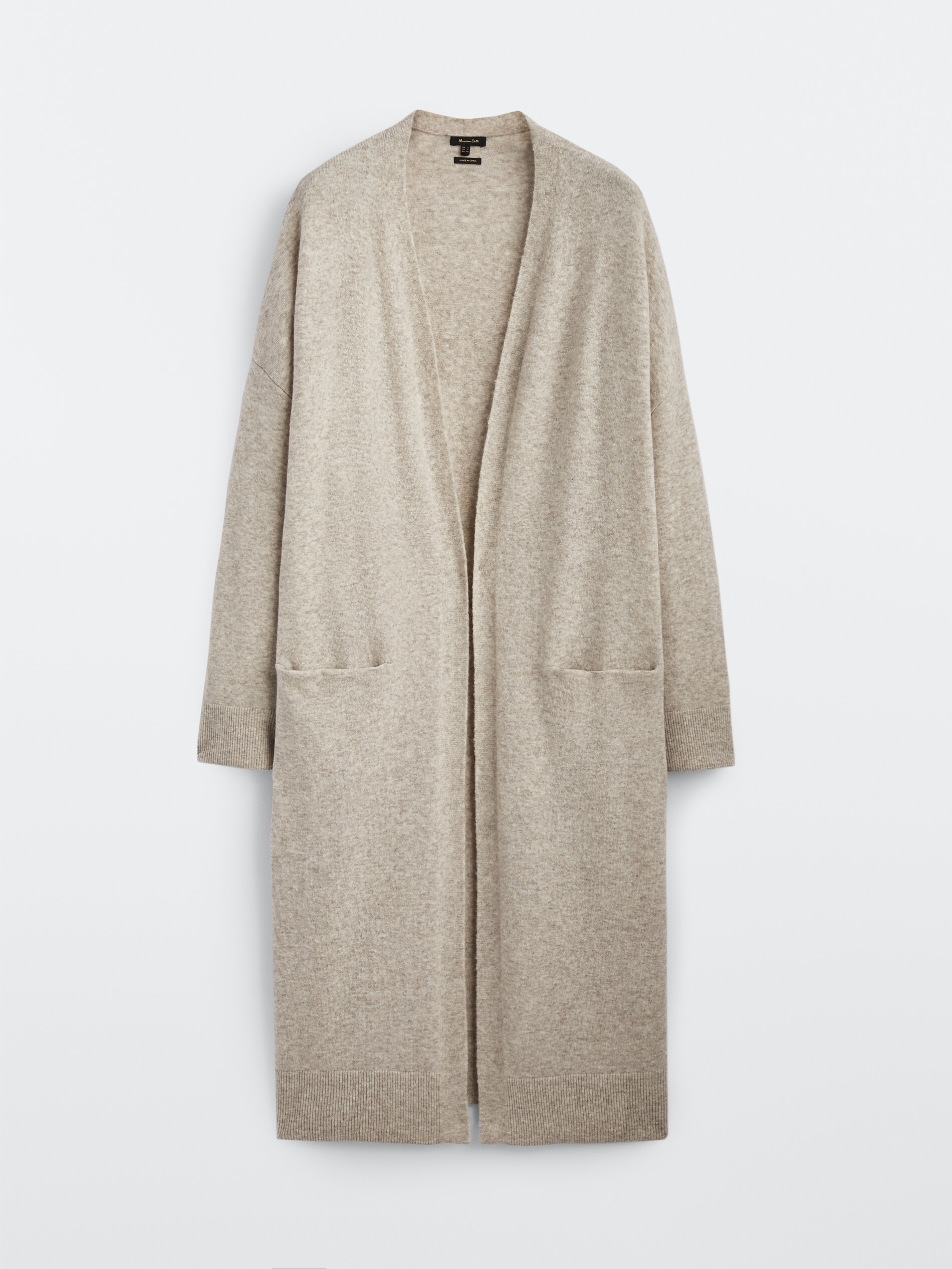 mango long knit cardigan
