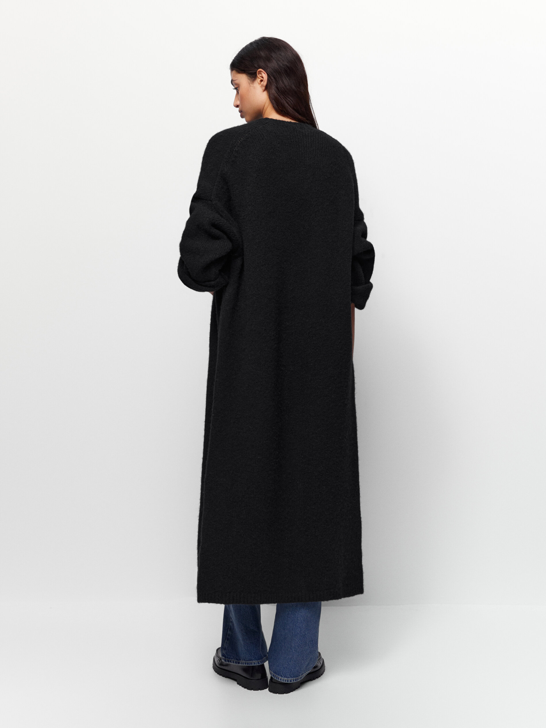 massimo dutti black coat