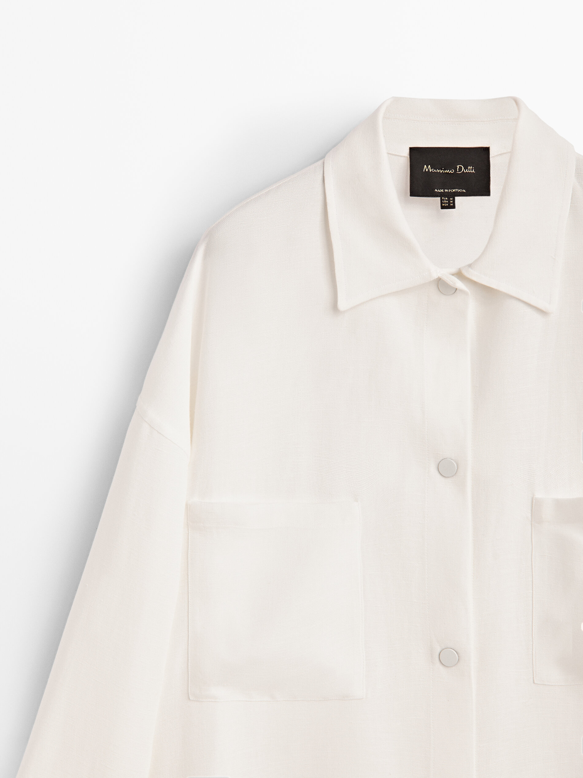 Overshirt with patch pockets