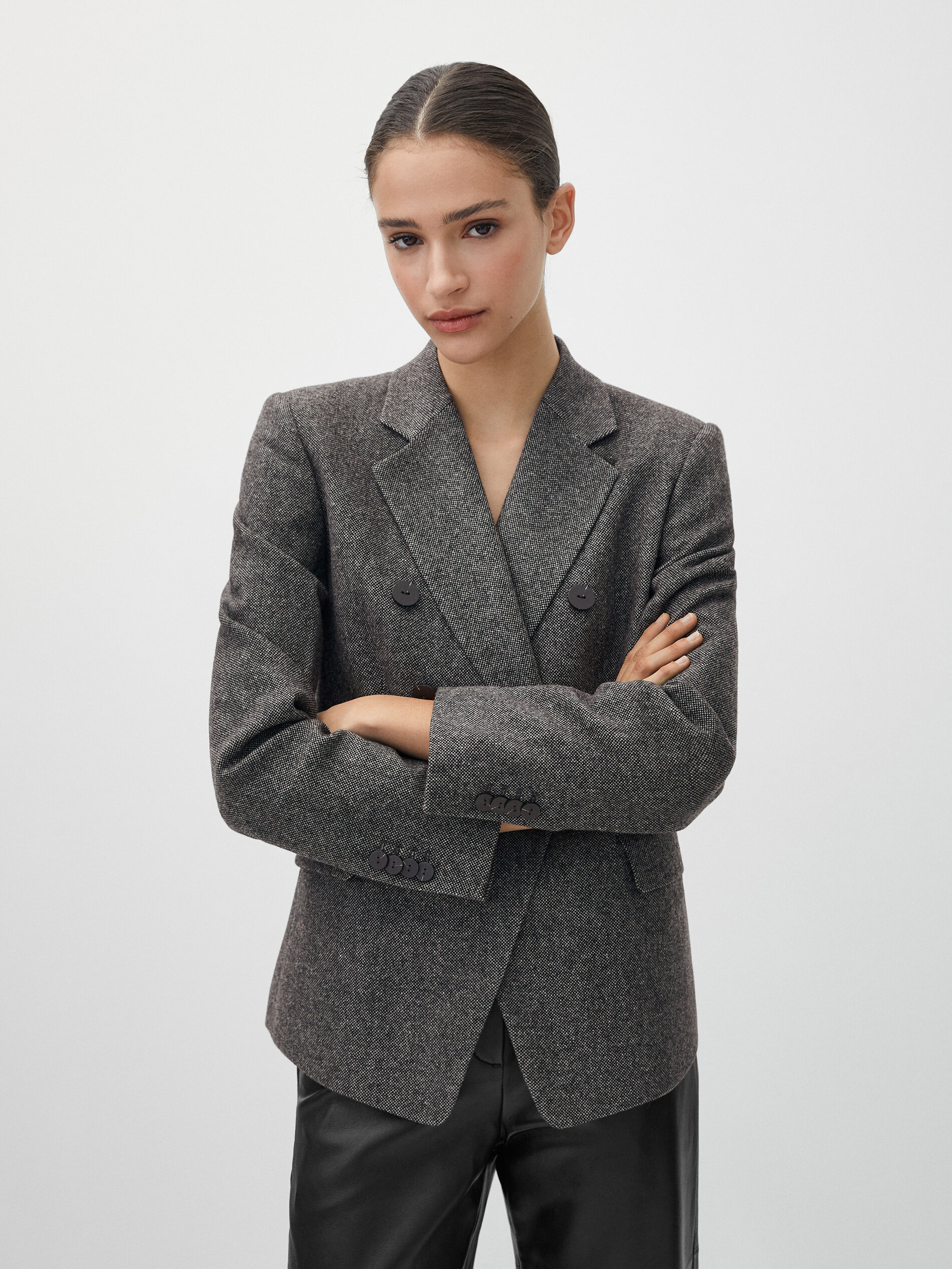 Long wool blazer clearance