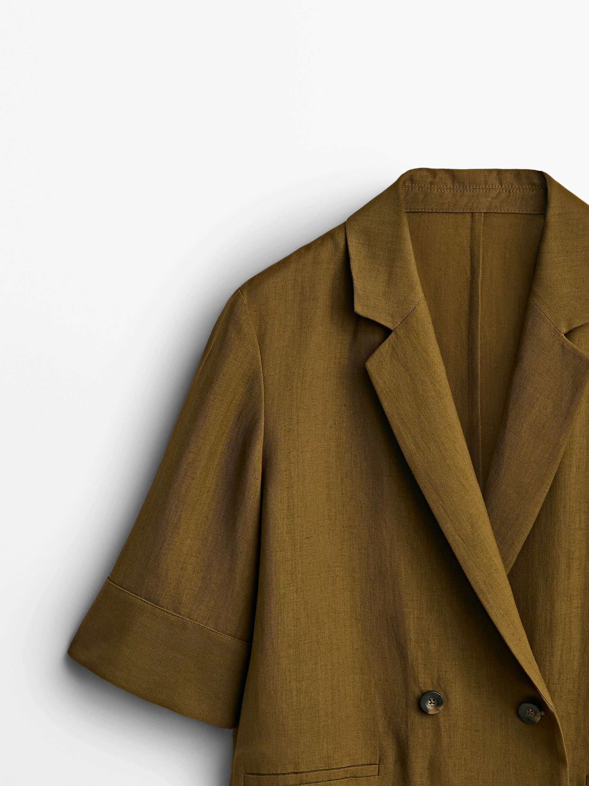 Short sleeve blazer - Massimo Dutti Polska