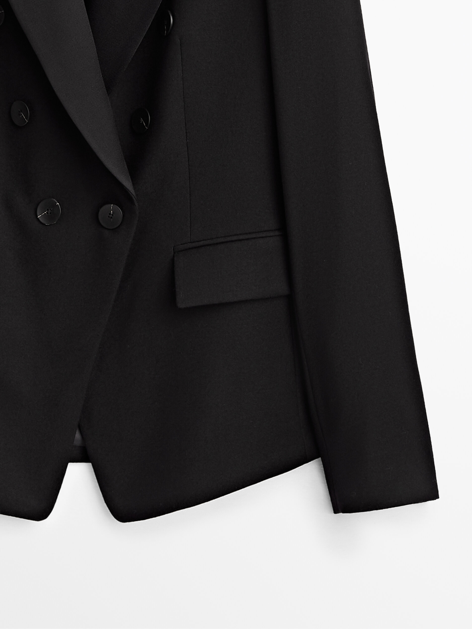 blazer with satin lapels