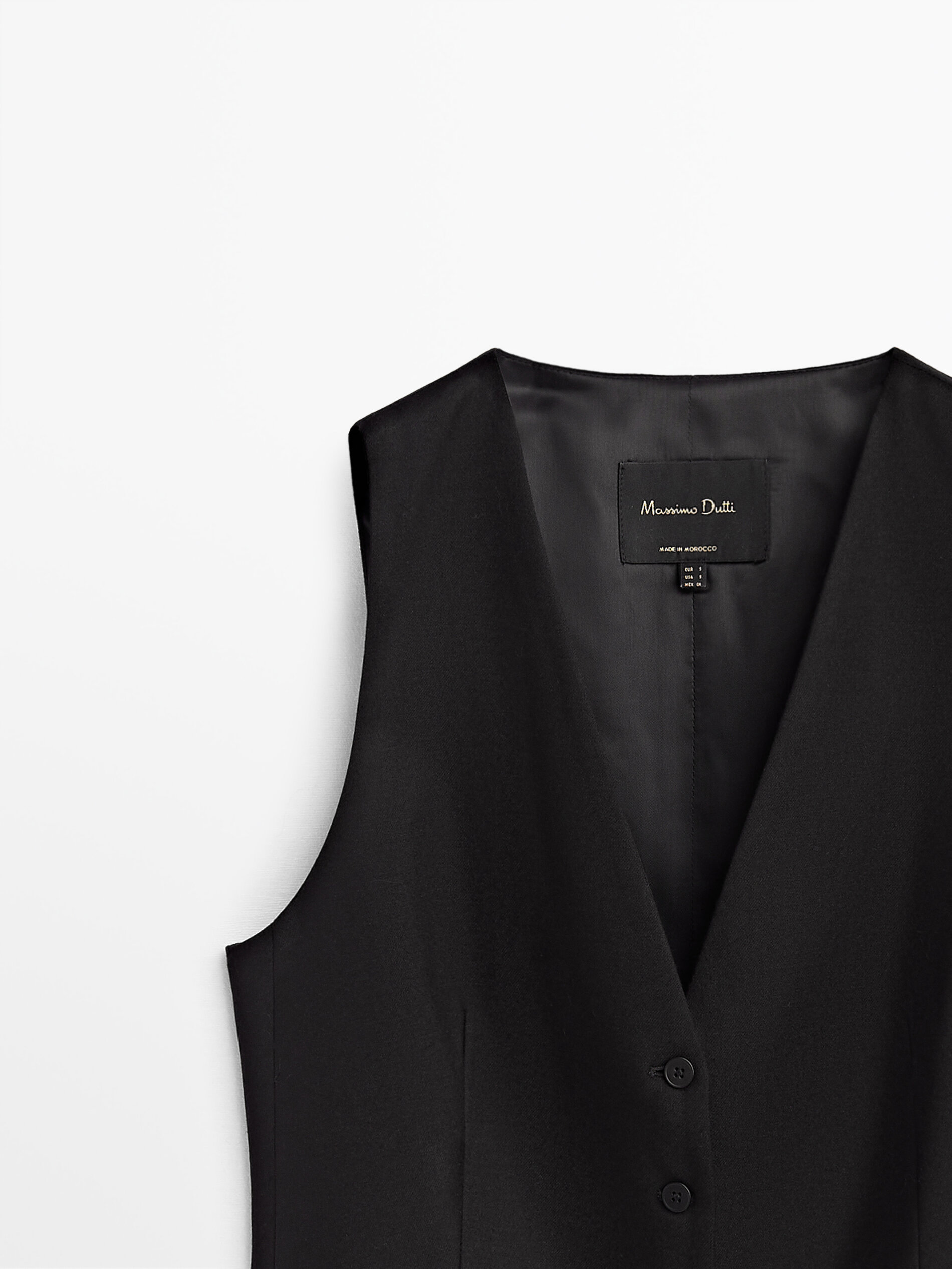 massimo dutti sleeveless jacket
