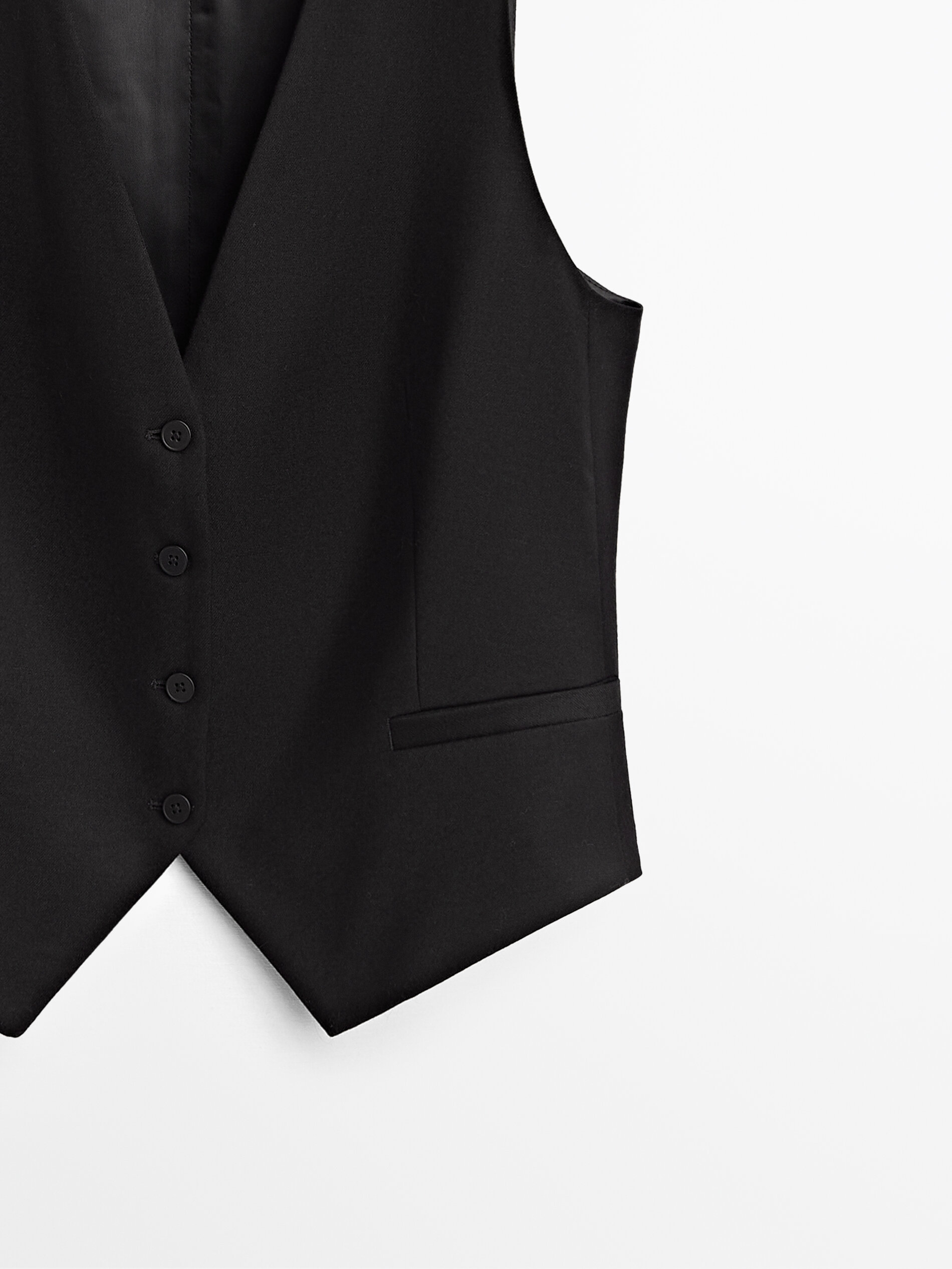 massimo dutti sleeveless jacket