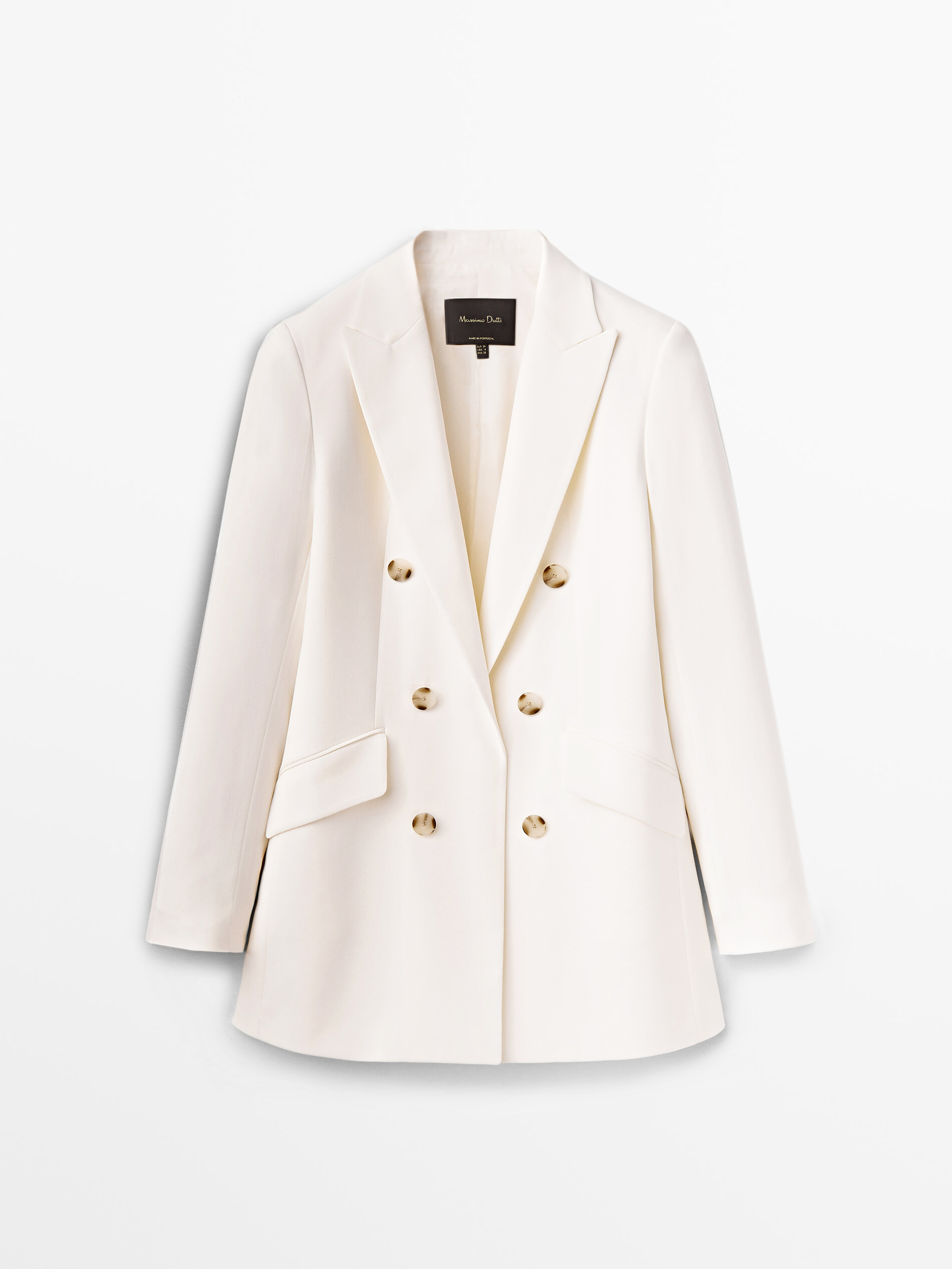 massimo dutti double breasted coat
